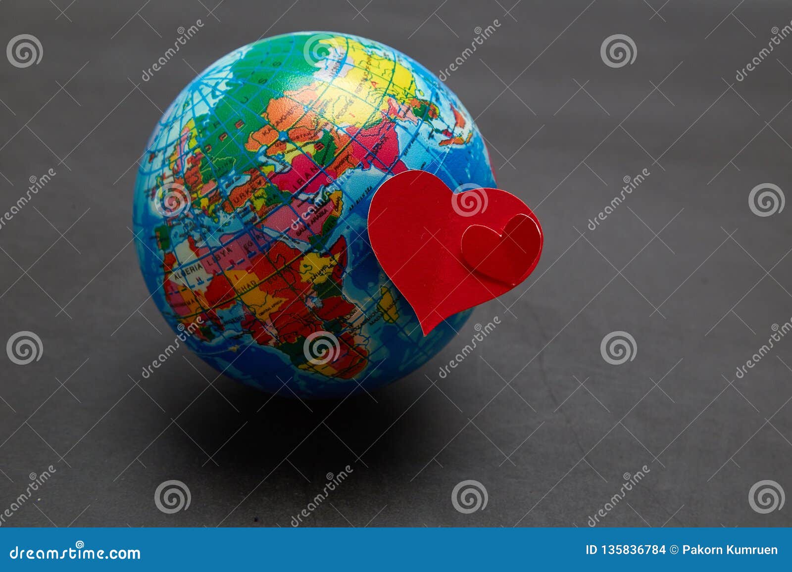 Planet Of Love Concept Of Valentine& X27;s Day Stock Photo - Image of ...
