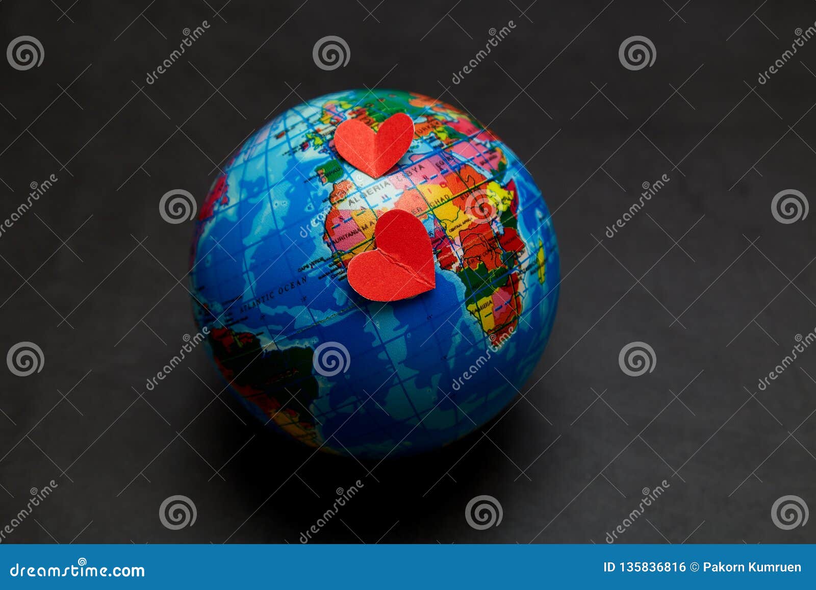 Planet of Love Concept of Valentine's Day Stock Photo - Image of people ...