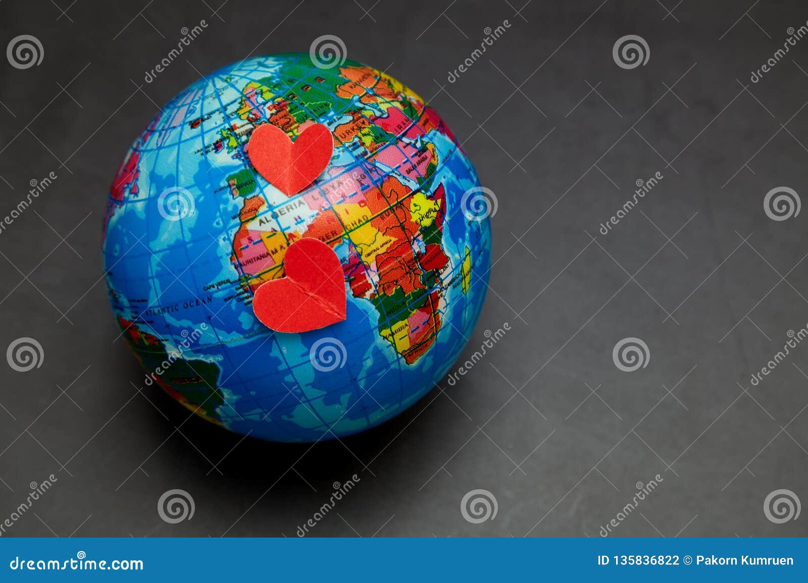 Planet of Love Concept of Valentine& X27;s Day Stock Photo - Image of ...