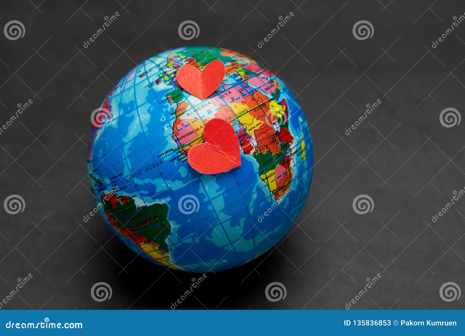 Planet of Love Concept of Valentine S Day Stock Image - Image of symbol ...