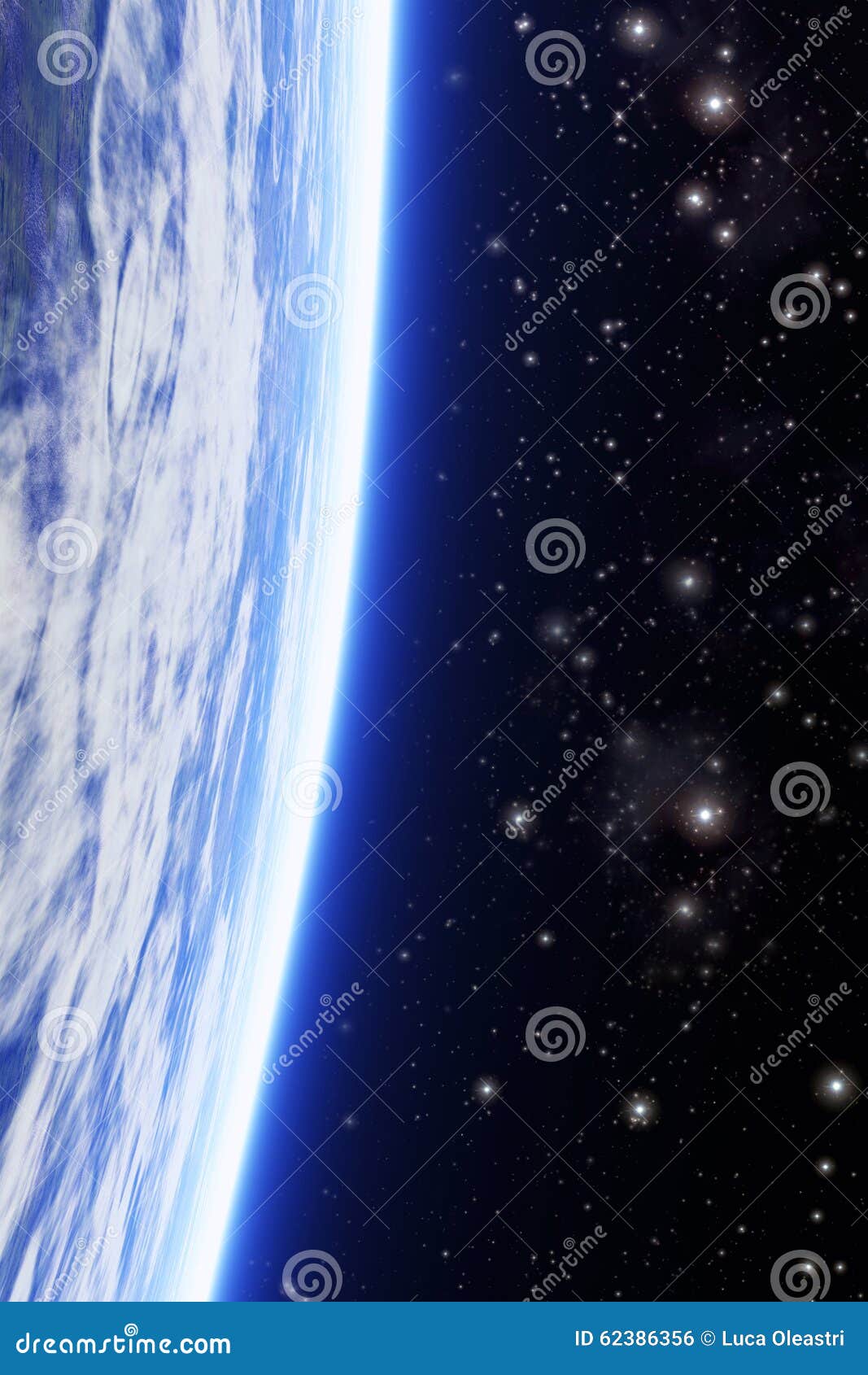 planet with starfield background
