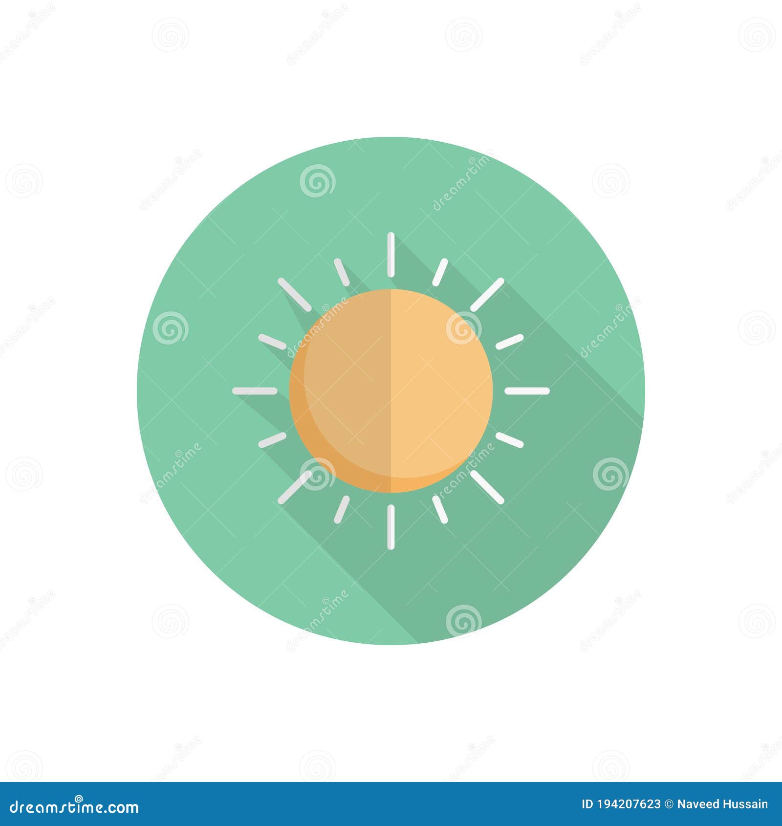 planet  flat color icon