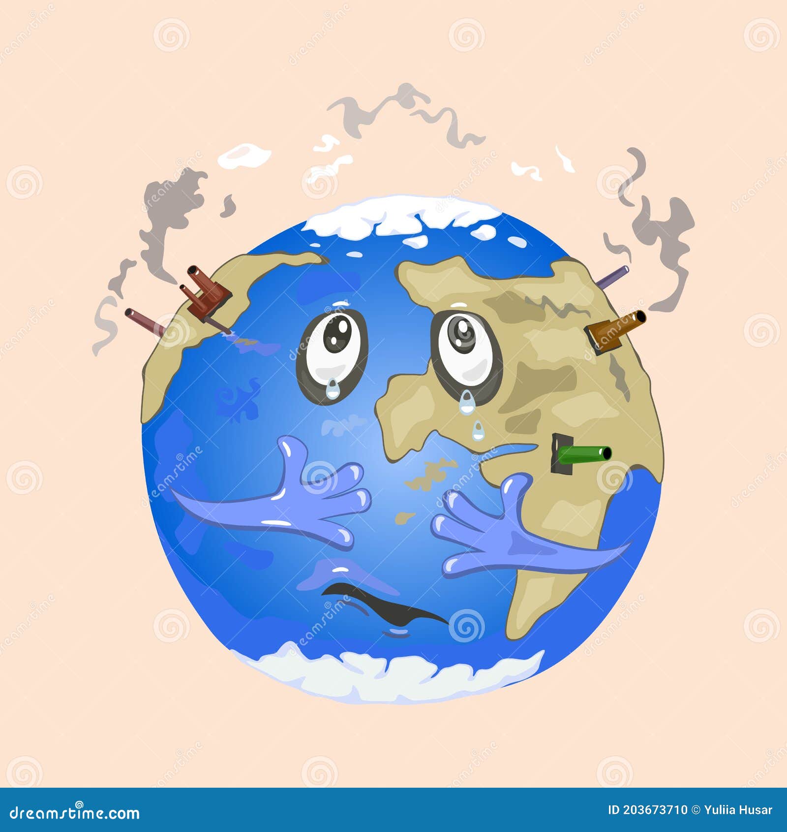 Planeta De Dibujos Animados Sufre De Contaminación Del Aire Ilustración del Vector - Ilustración de aislado, ciencia: 203673710 Planeta De Dibujos Animados Sufre De Contaminación Del Aire Ilustración del Vector - Ilustración de aislado, ciencia: 203673710