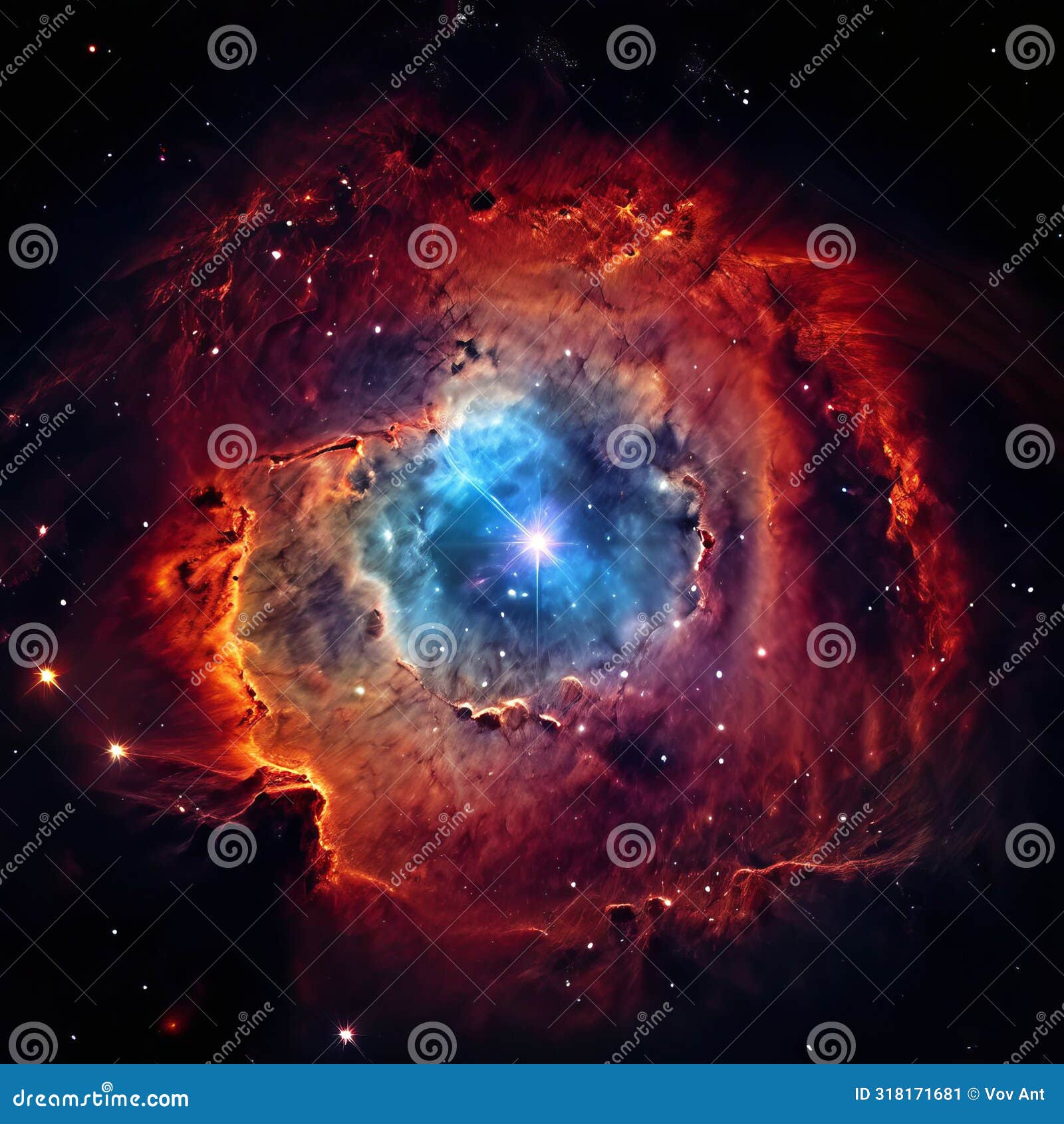 planetary nebula nebula formed from the outer layers of a dyin