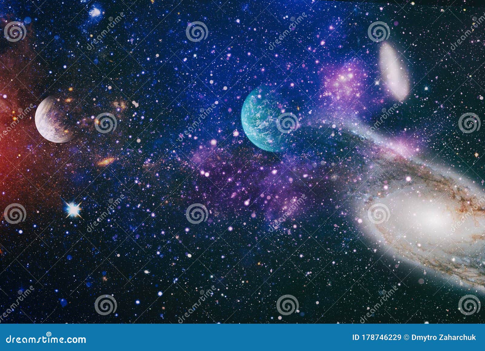 Planets, Stars and Galaxies in Outer Space Showing the Beauty of Space  Exploration. Beautiful Nebula, Stars and Galaxies. Elements Stock Image -  Image of orbit, plasma: 178746229