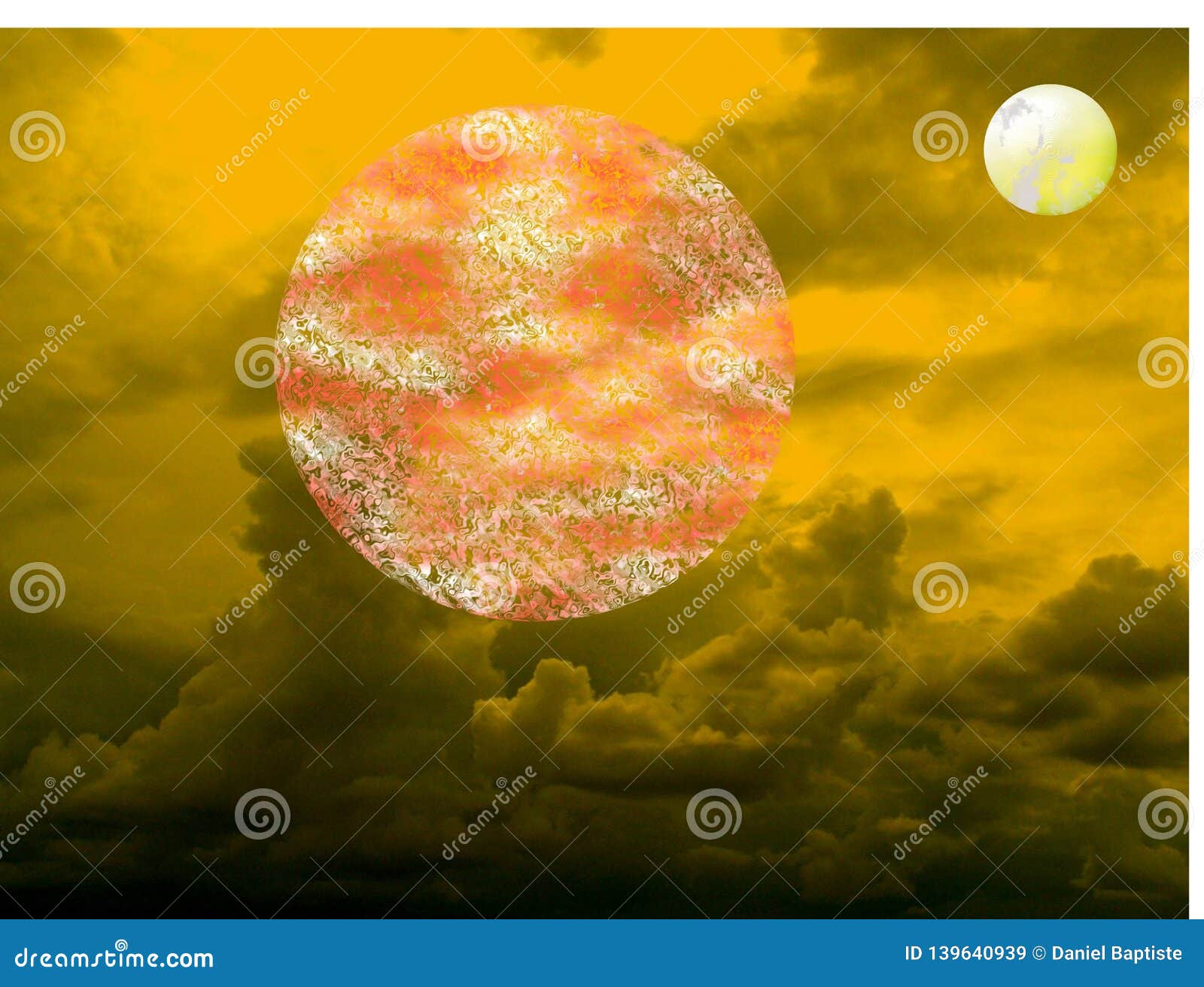 Planets Planets In An Unknown System Stock Image Image