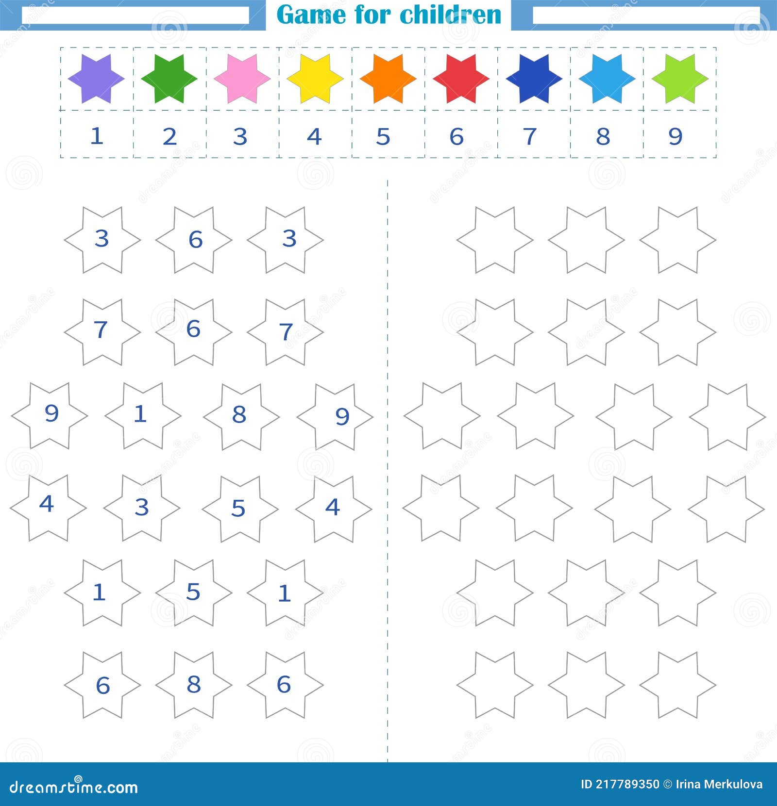 Colorir por números. jogo de puzzle para a educação infantil. números e  cores para desenhar e aprender matemática. flores de vetor