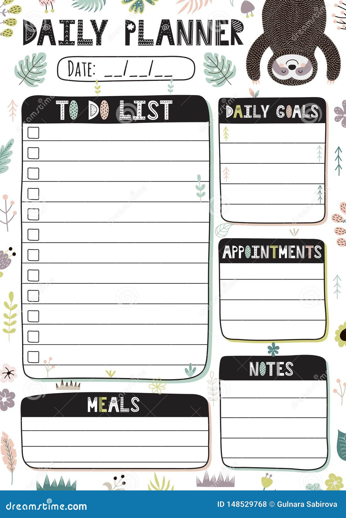 Calendar 2024 Planner Sheet Kawaii To Do List Daily Schedule