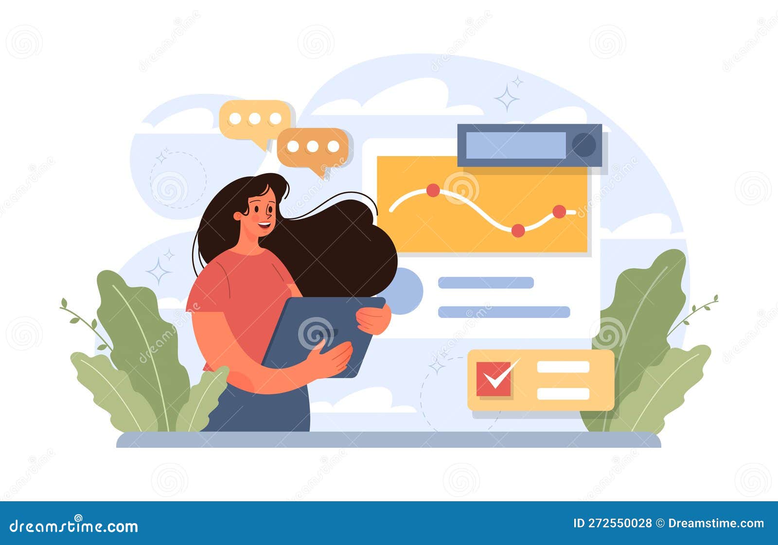 planning concept. setting a goal and following schedule. idea of tasking