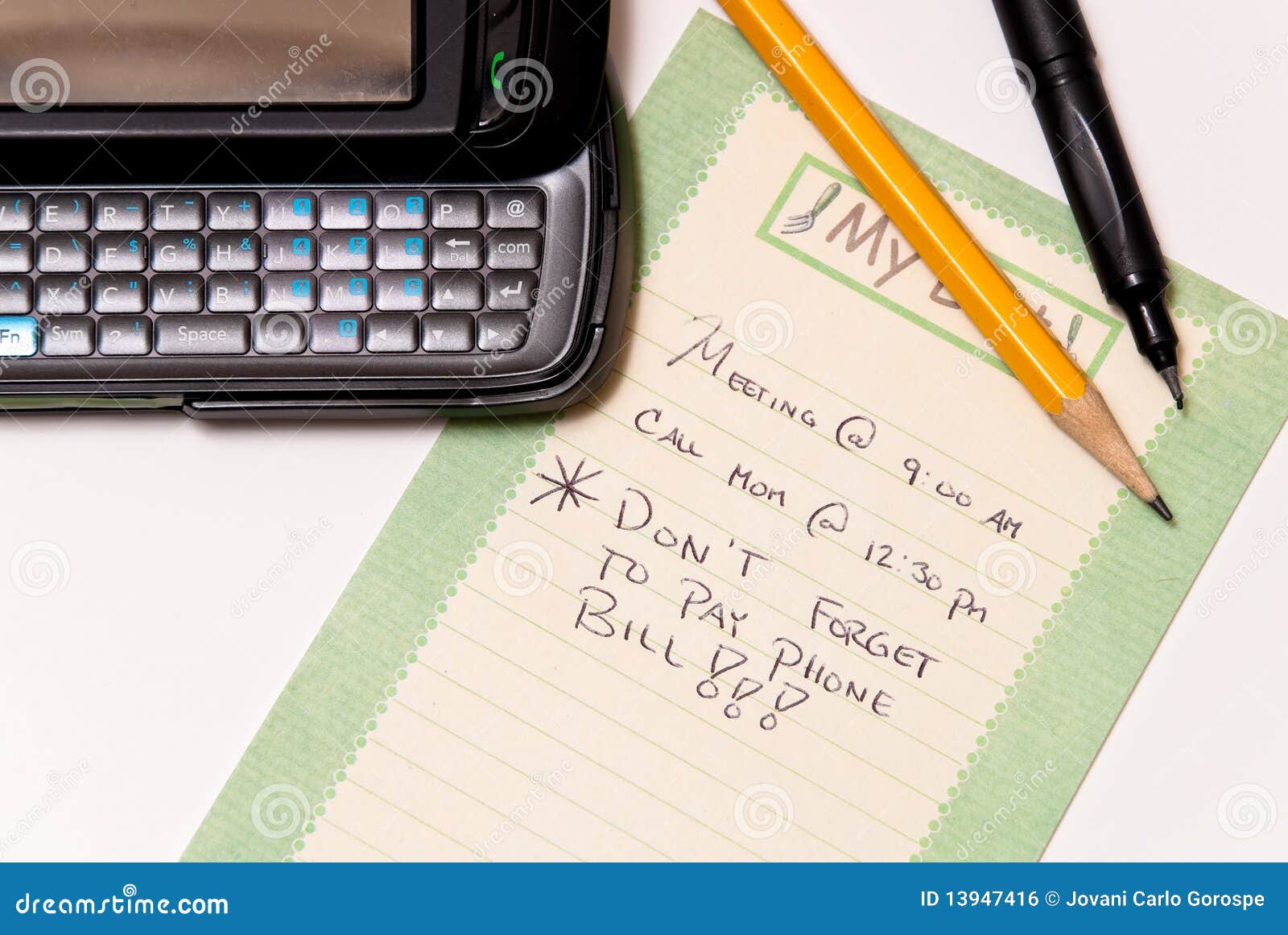 Planning the Day stock photo. Image of lineup, event 13947416