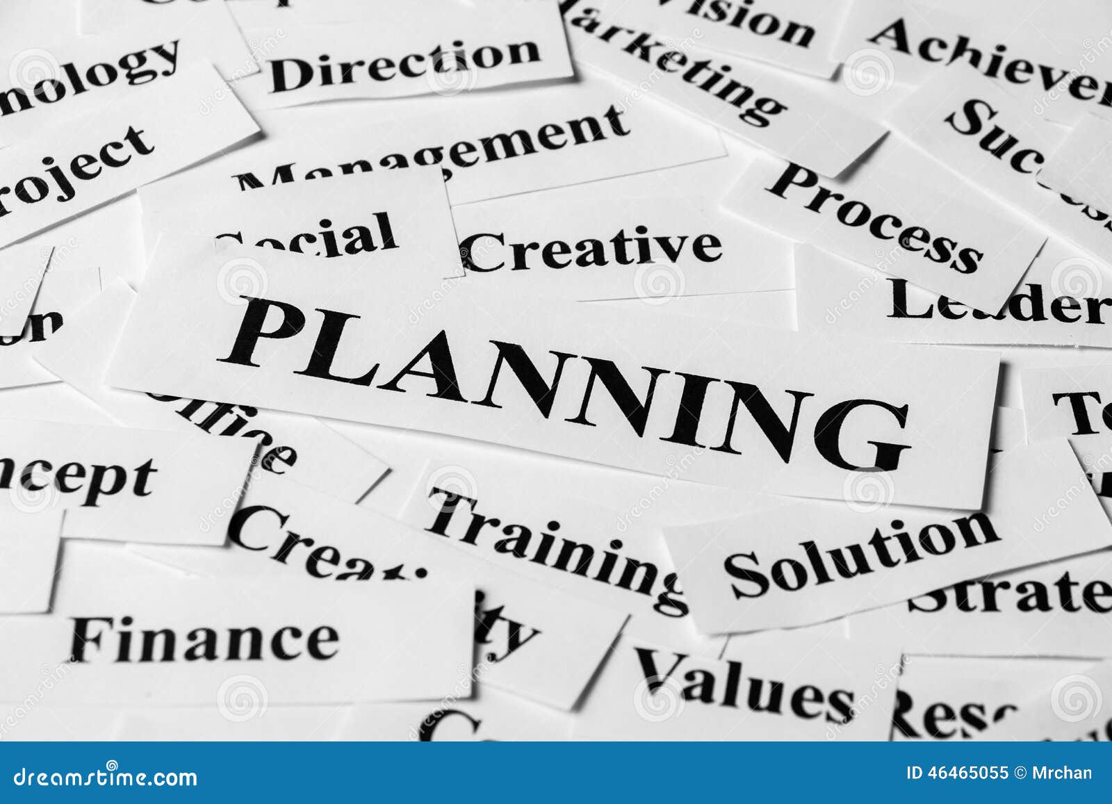 Planning and Other Related Words Stock Image Image of aspirations