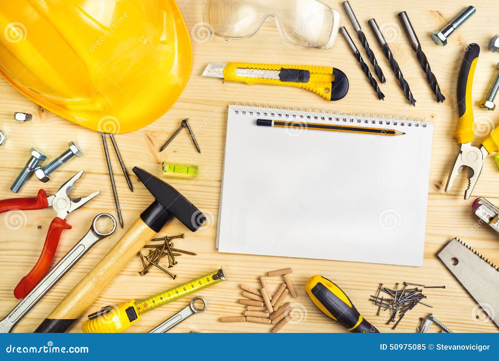 Planning a Project in Carpentry and Woodwork Industry Stock Image