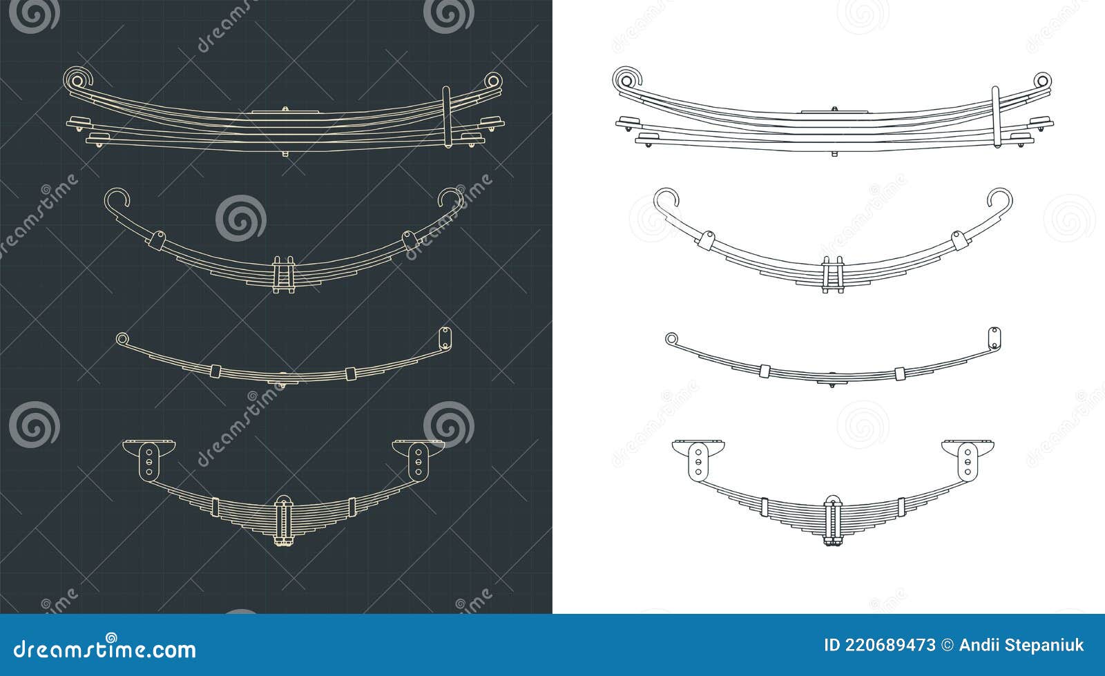 Planos de muelles de hojas ilustración del vector. Ilustración de
