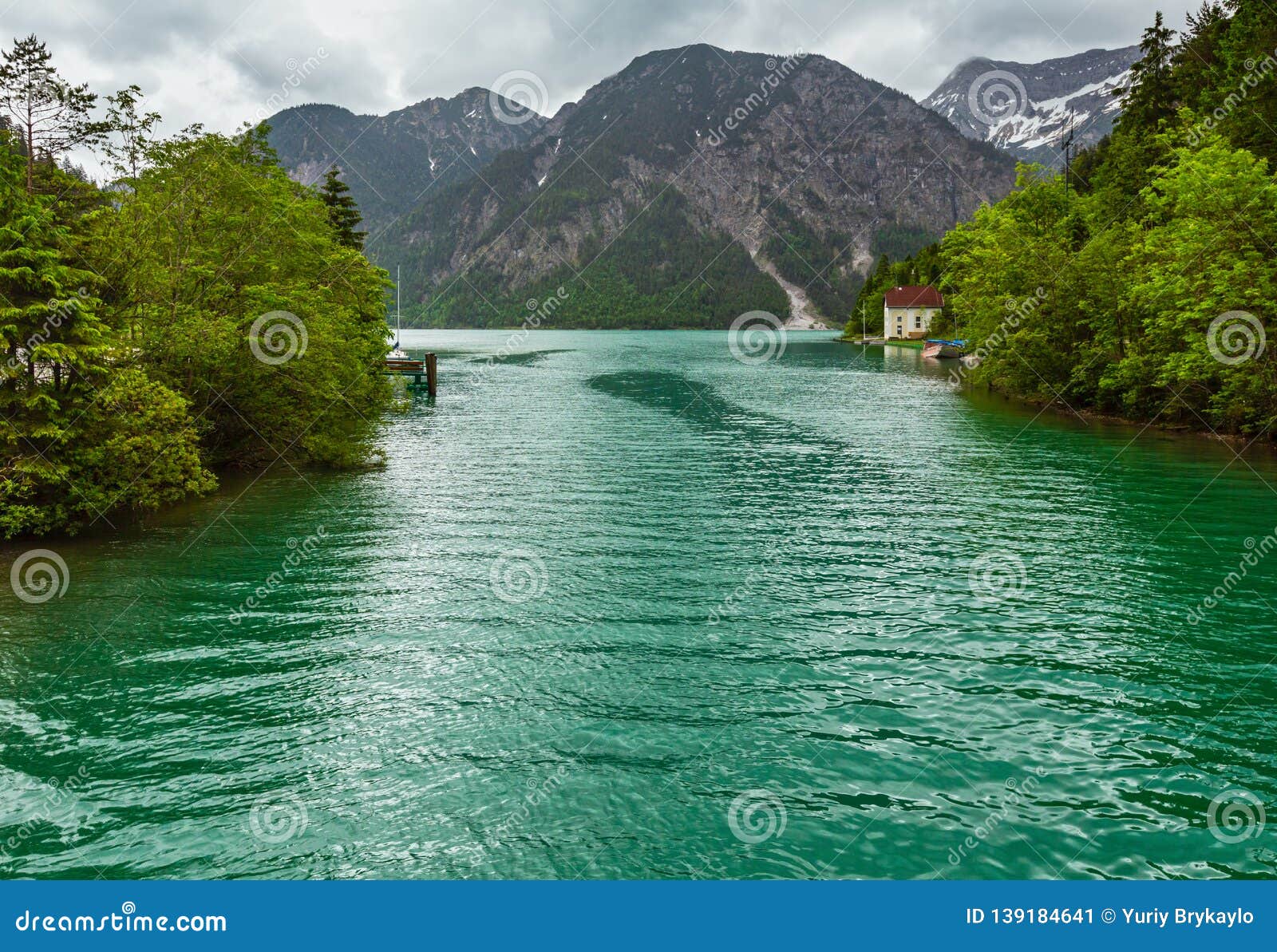 Plansee Lake Tyrol Austria Stock Image Image Of Reflection Plansee