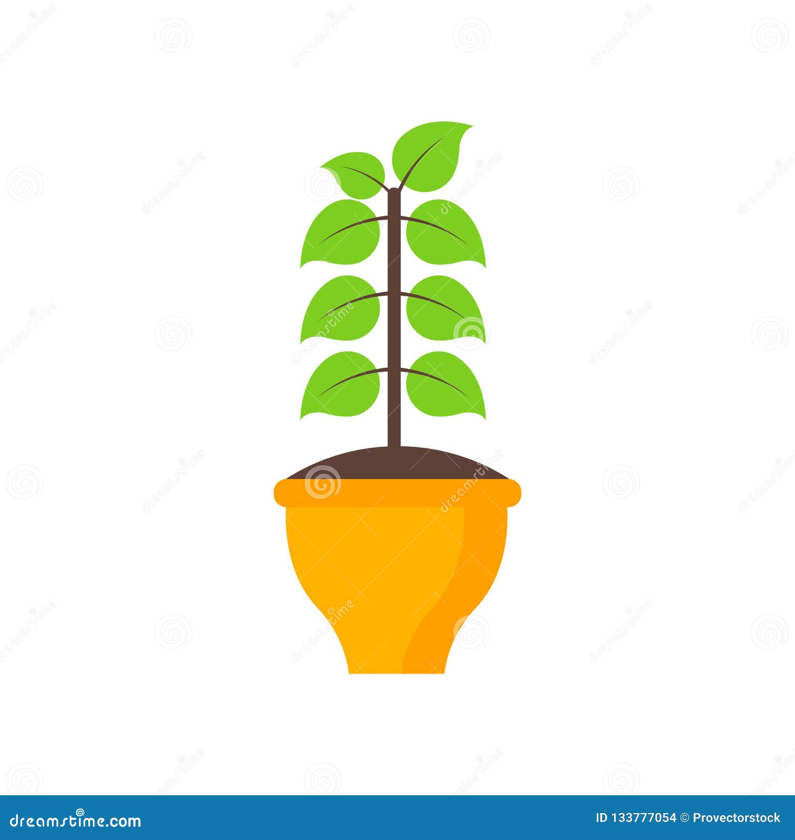 plant icon  sign and   on white background