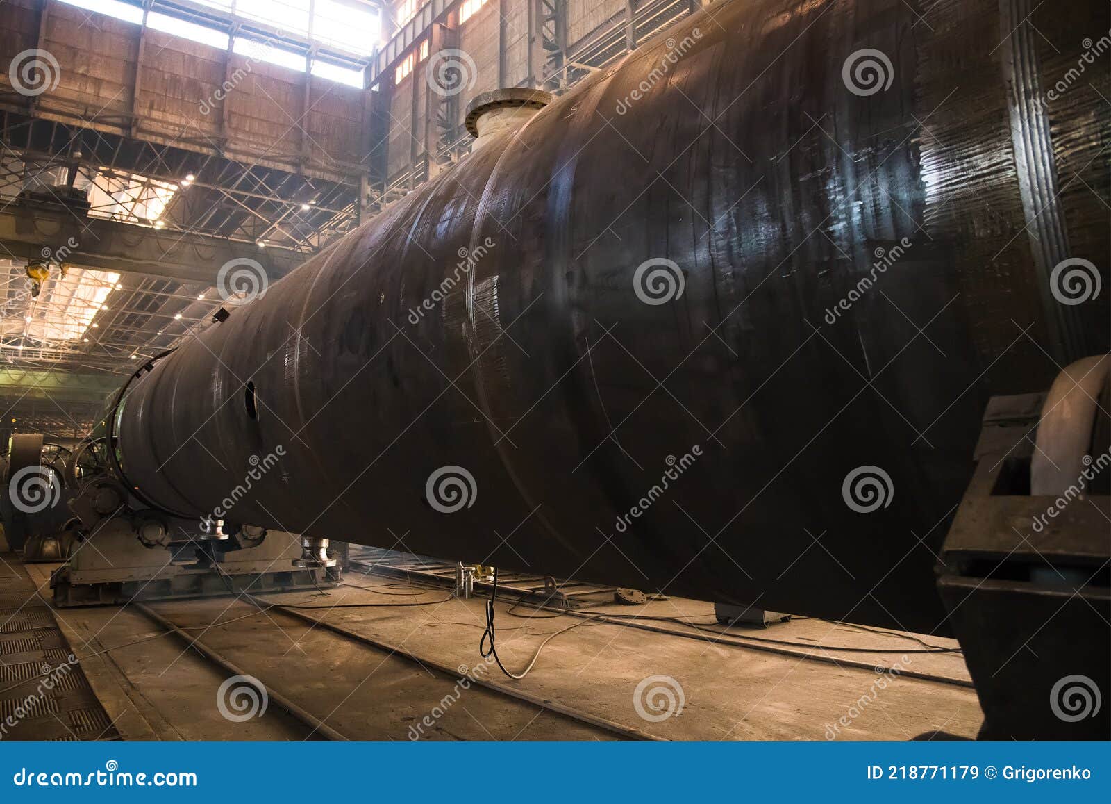 Plant for the Production of Metal Structures Stock Image Image of equipment, metal 218771179