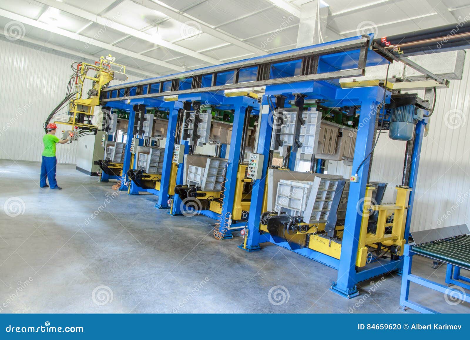 Plant for the Production of Refrigerators Stock Photo Image of pattern, blue 84659620