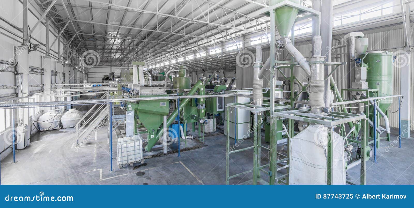 A Plant for Recycling Bottles Stock Image Image of conical, plastic