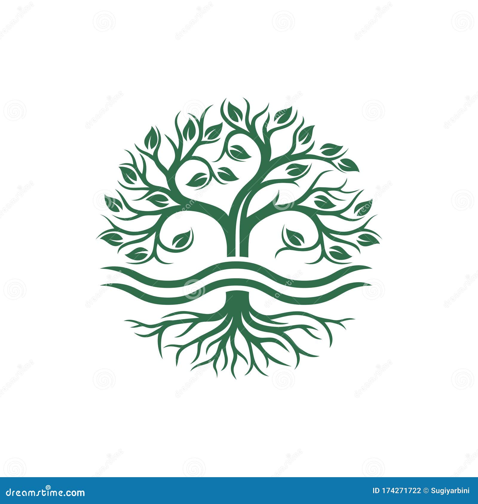 Tree nature logo vector stock vector. Illustration of design 174271722