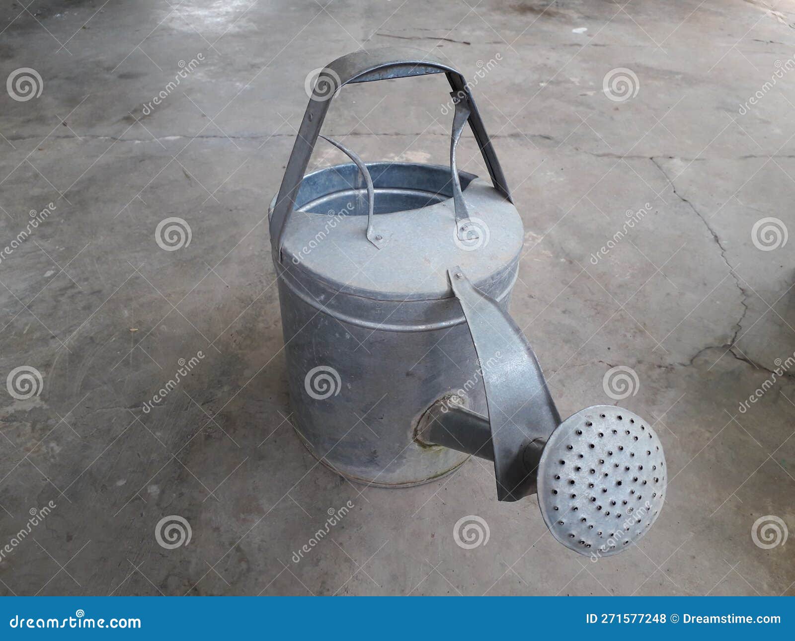 Plant Waterer Made of Zinc, Plant Watering Kettle Stock Photo Image