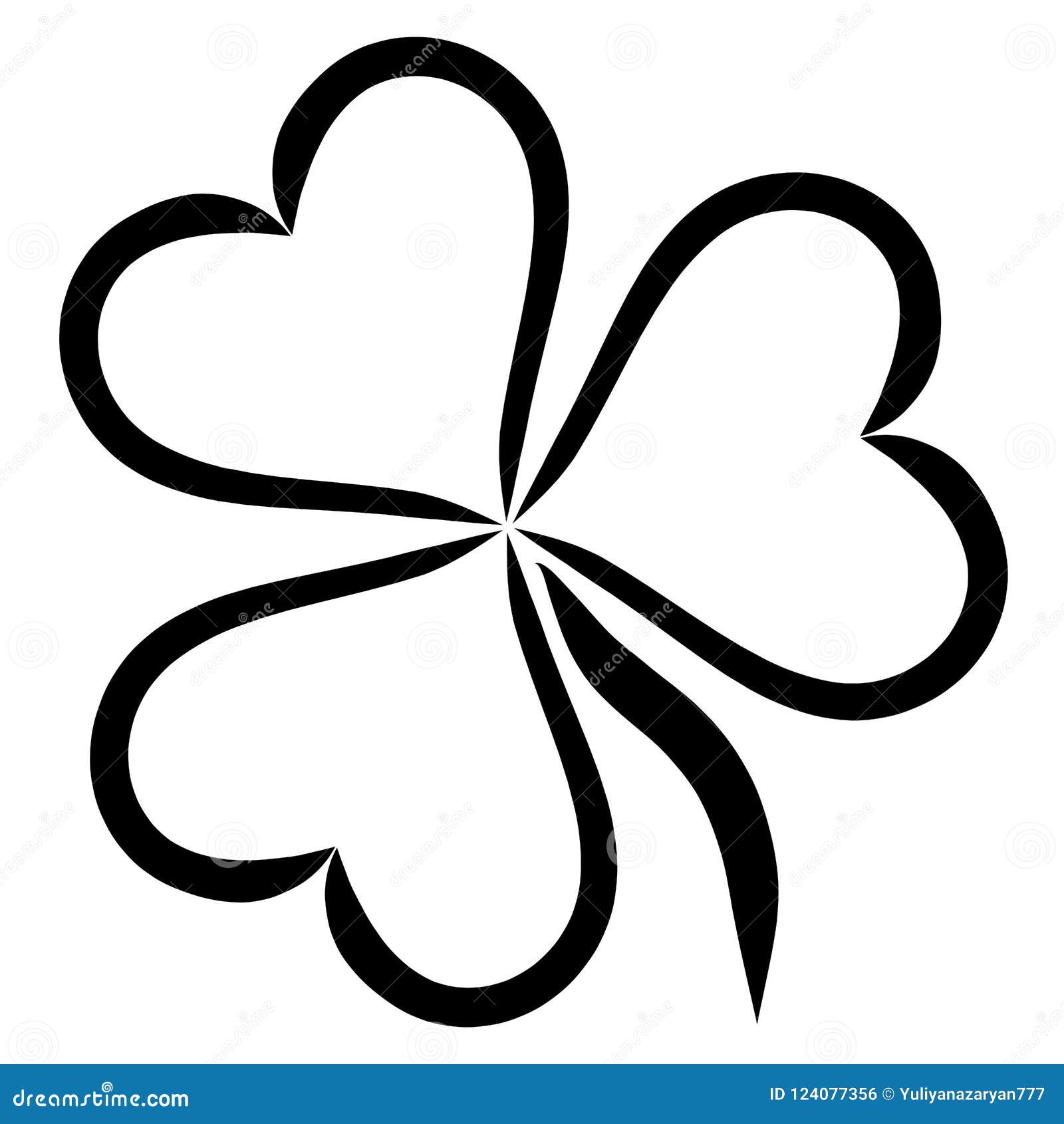 Planta Con Tres Hojas En La Forma Del Corazón, Trébol Stock de ilustración - Ilustración de romance, felicidad: 124077356 Planta Con Tres Hojas En La Forma Del Corazón, Trébol Stock de ilustración - Ilustración de romance, felicidad: 124077356