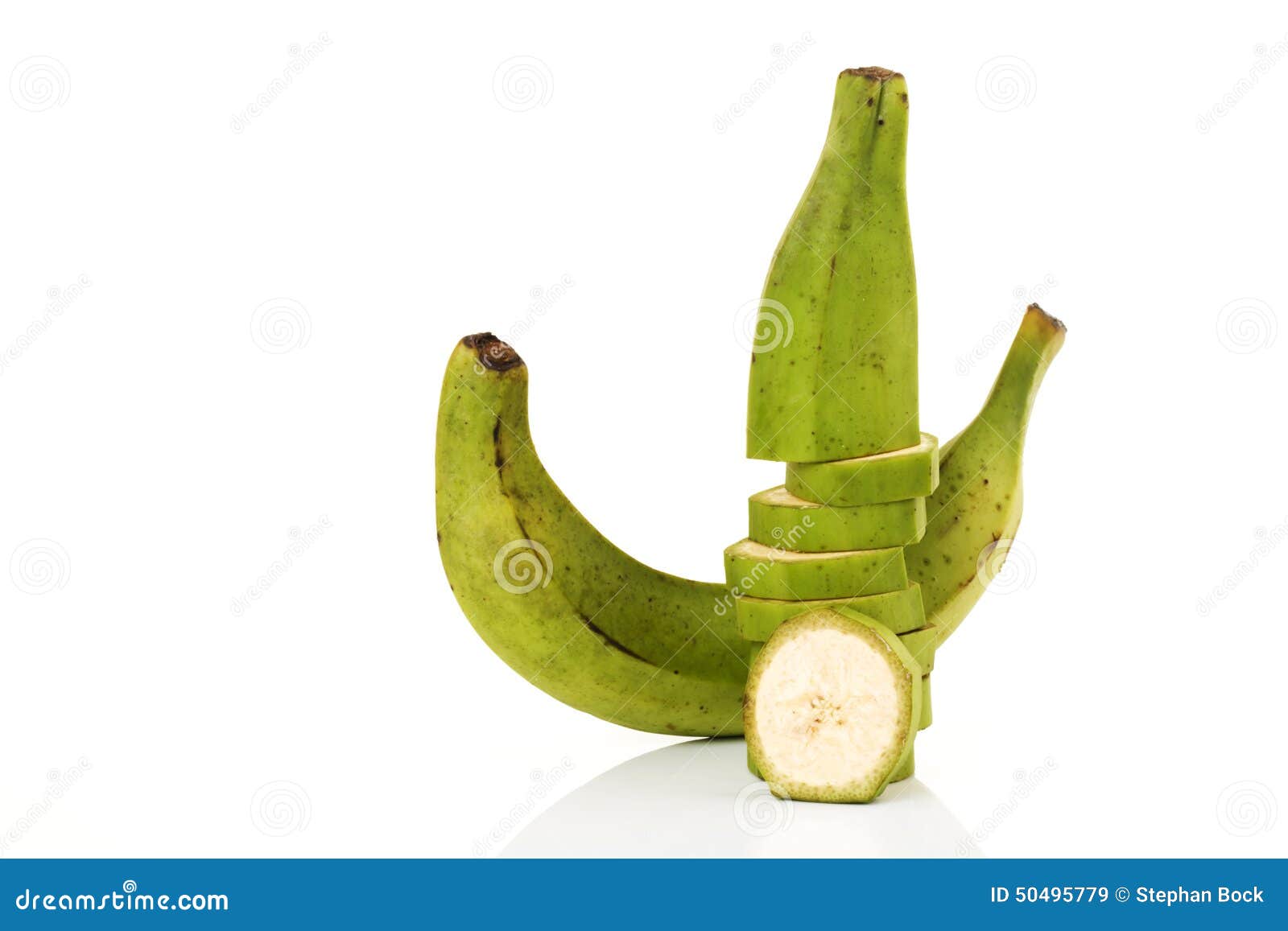 Plantains from Ecuador, Sliced and Stacked Stock Image Image of stack