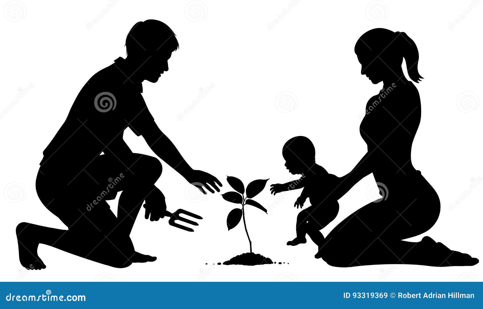 Plantation D Arbre Genealogique Illustration De Vecteur Illustration Du Pere Consolidez