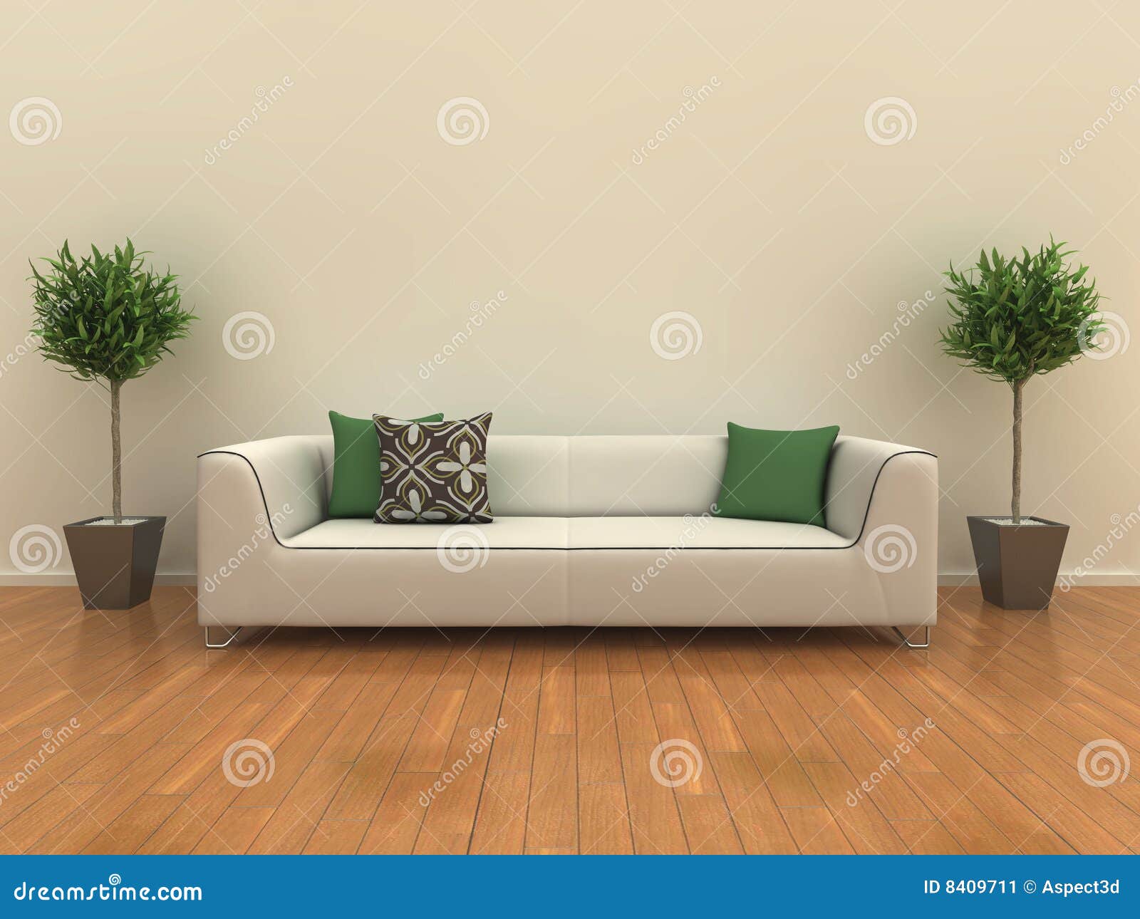 Plante le sofa illustration stock. Illustration du contemporain - 8409711