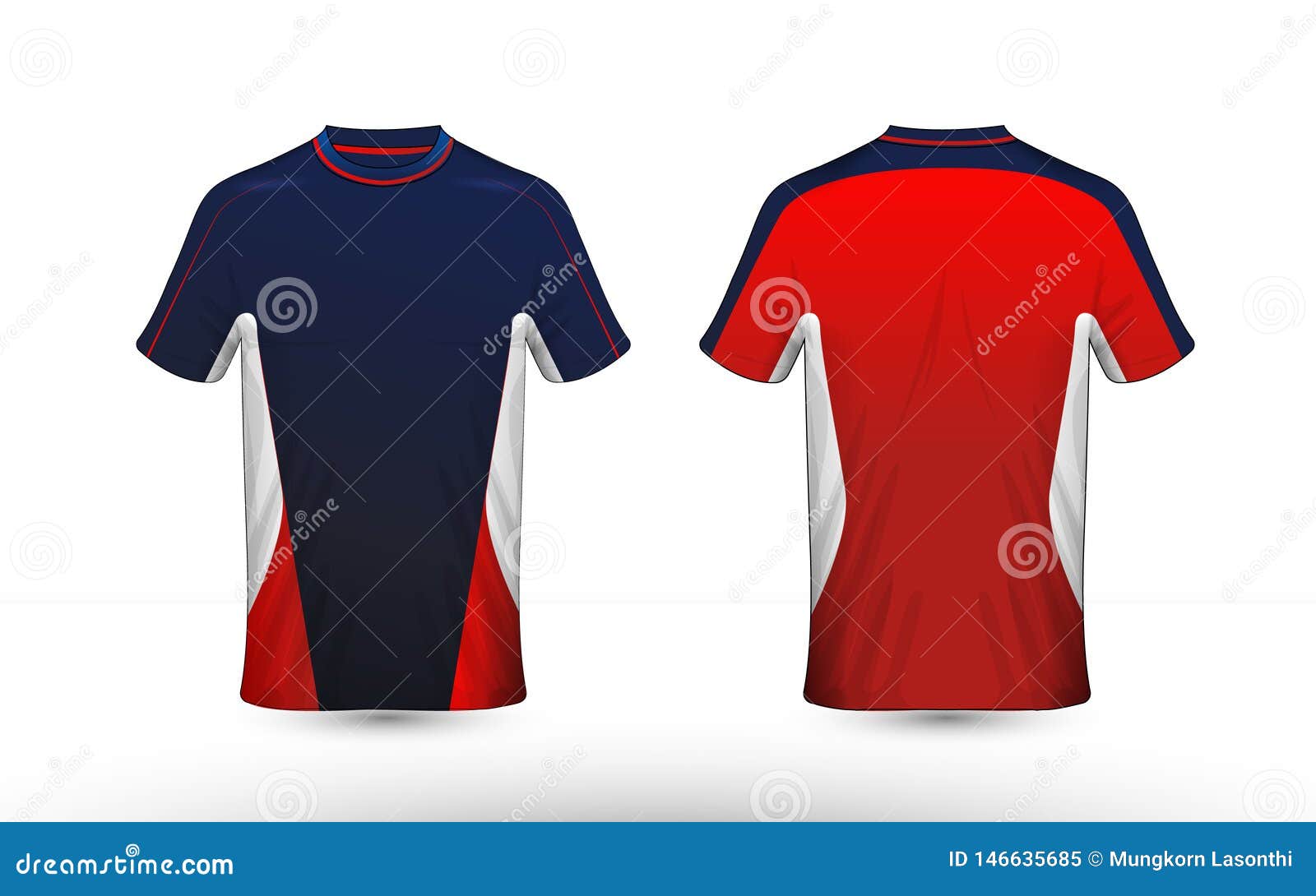 Plantilla Azul, Roja Y Blanca Del Dise?o De La Camiseta Del E-deporte De La Disposici?n Ilustración del Vector - Ilustración de disposición, competición: 146635685