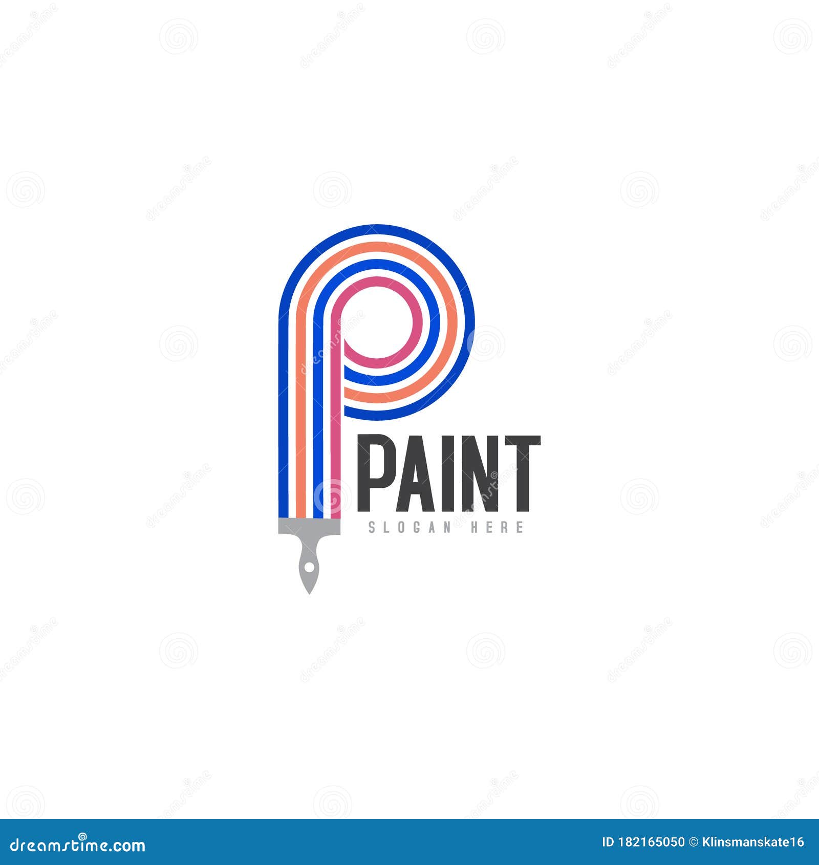 Plantilla De Diseño De Logotipo Pintura Para Empresas Y Foto archivo - Imagen de marca: 182165050