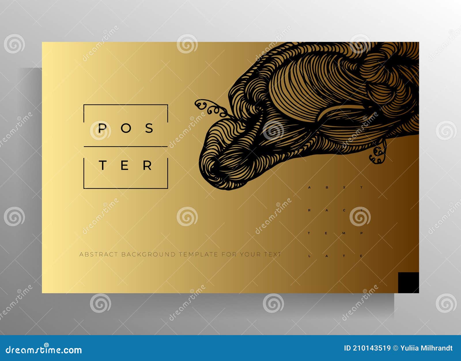 Plantilla De Diseño De Portada Para El Catálogo De Folletos De Banner.  Dibujado a Mano Stock de ilustración - Ilustración de mano, elemento:  210143519