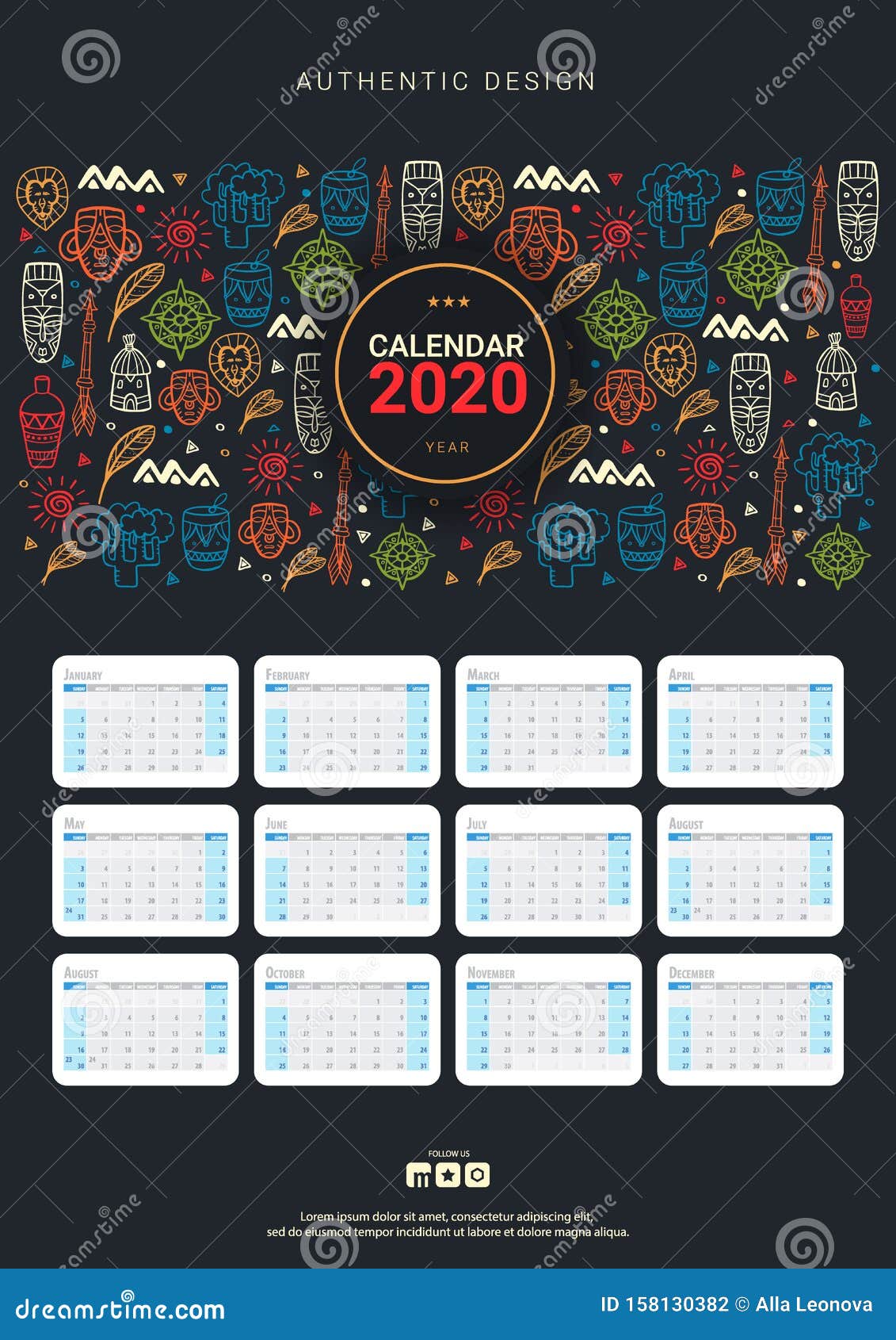 Calendarios africanos para imprimir: descubre la cultura en tu hogar Calendarios africanos para imprimir: descubre la cultura en tu hogar