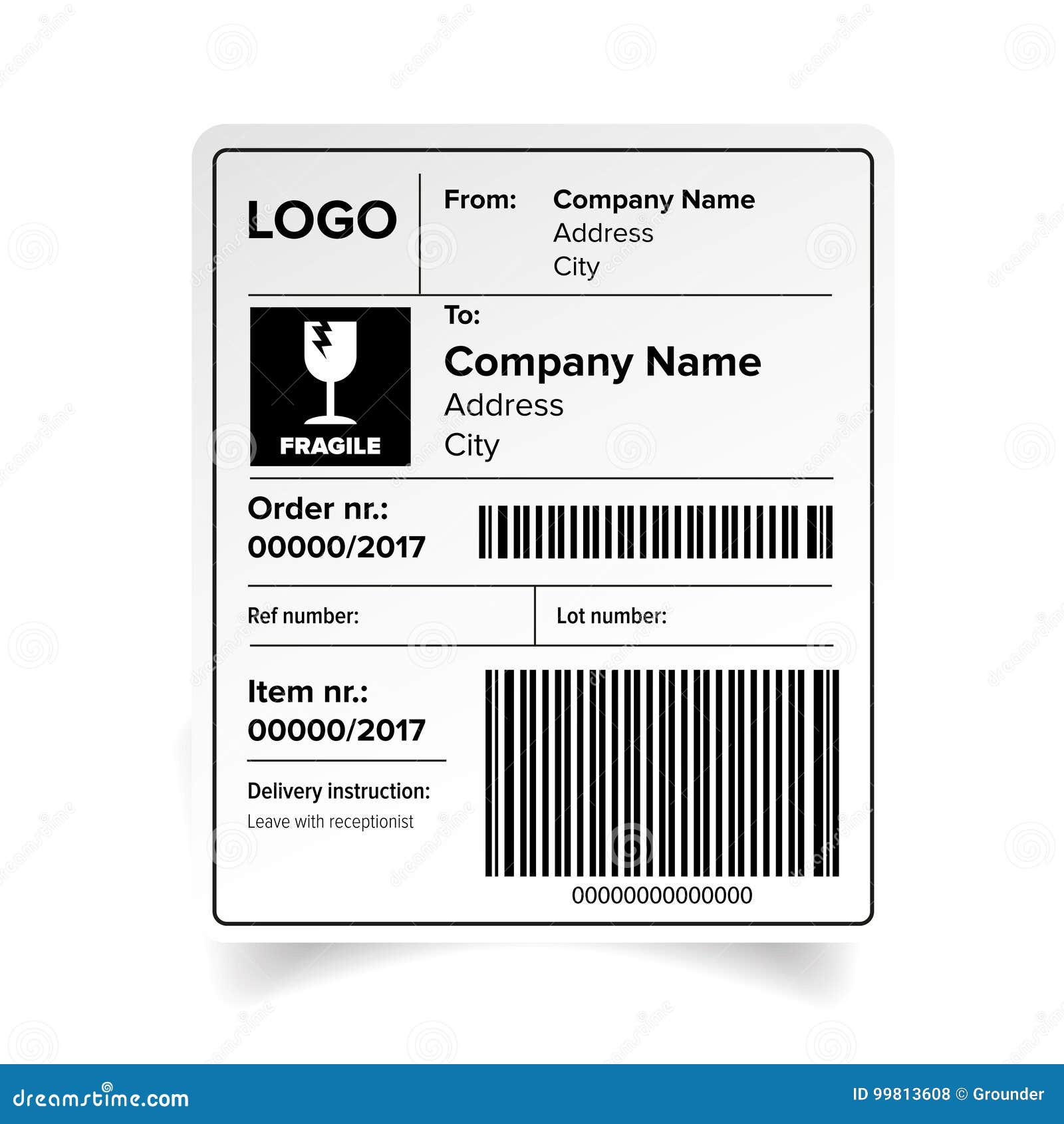 pallet label template