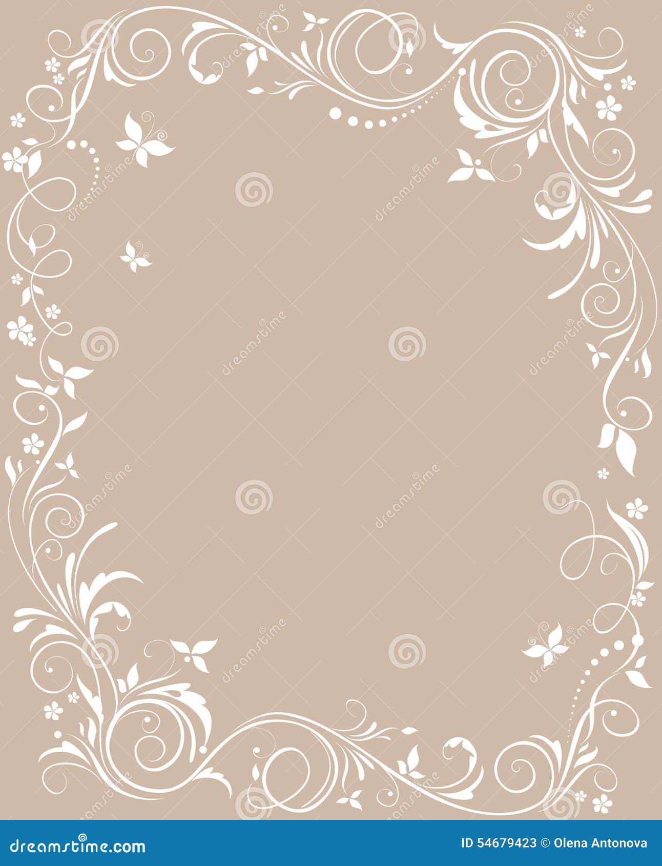 Plantilla Floral En Colores Pastel Ilustración del Vector - Ilustración de  elemento, manera: 54679423