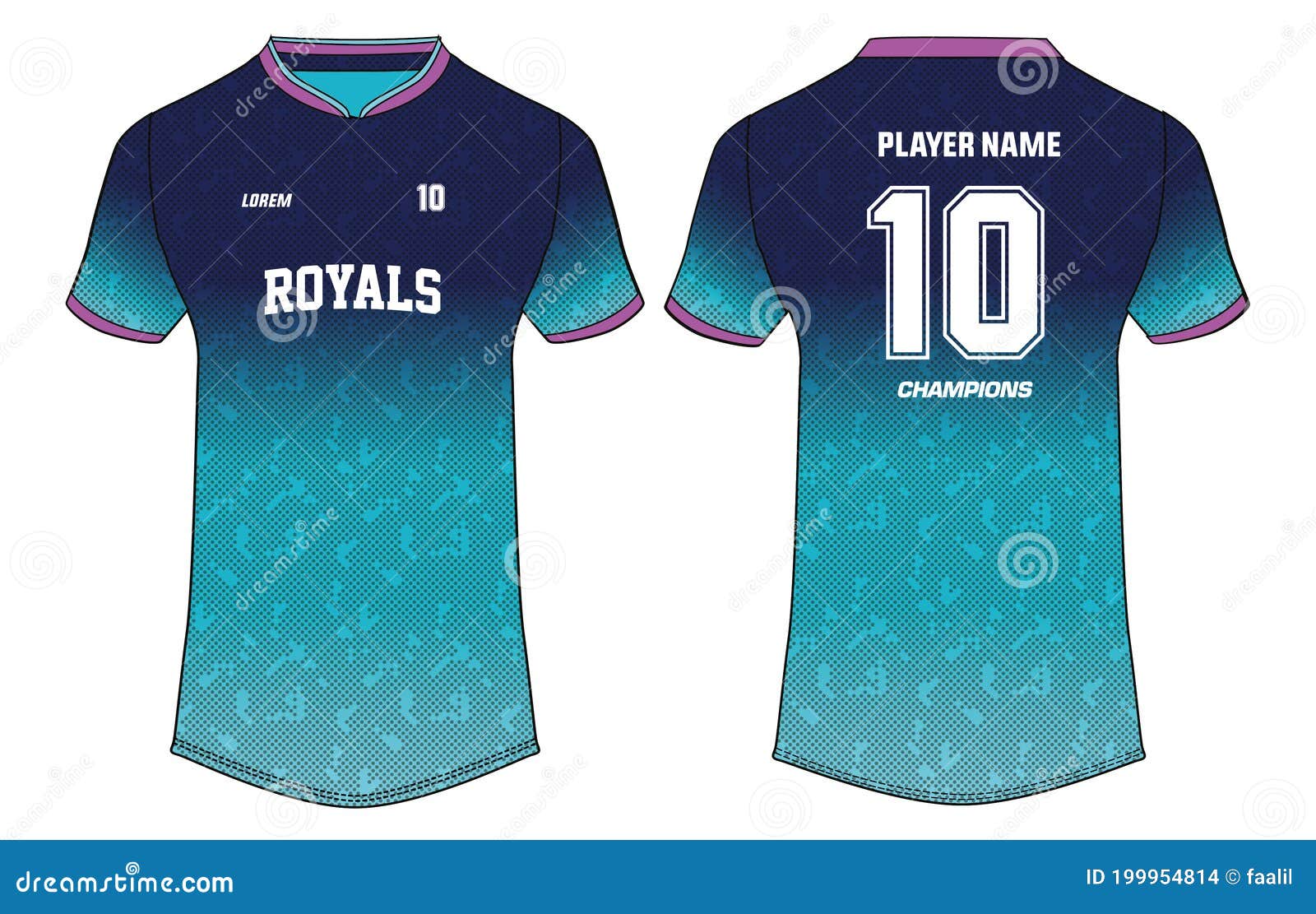 Plantilla Vectorial De Diseño Jersey De Camiseta Deportiva, Kit