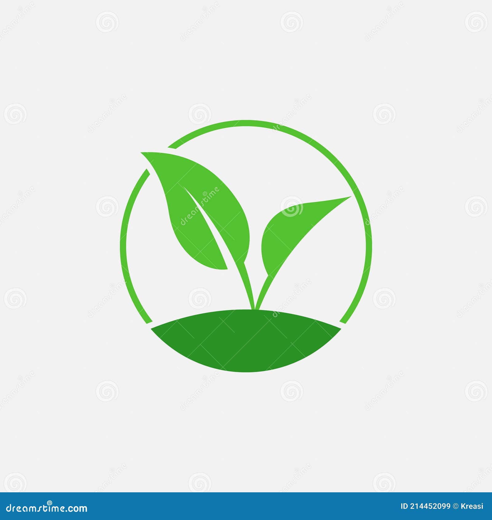 Plants Icon Logo Vector Illustration. Nature Symbol Stock Vector