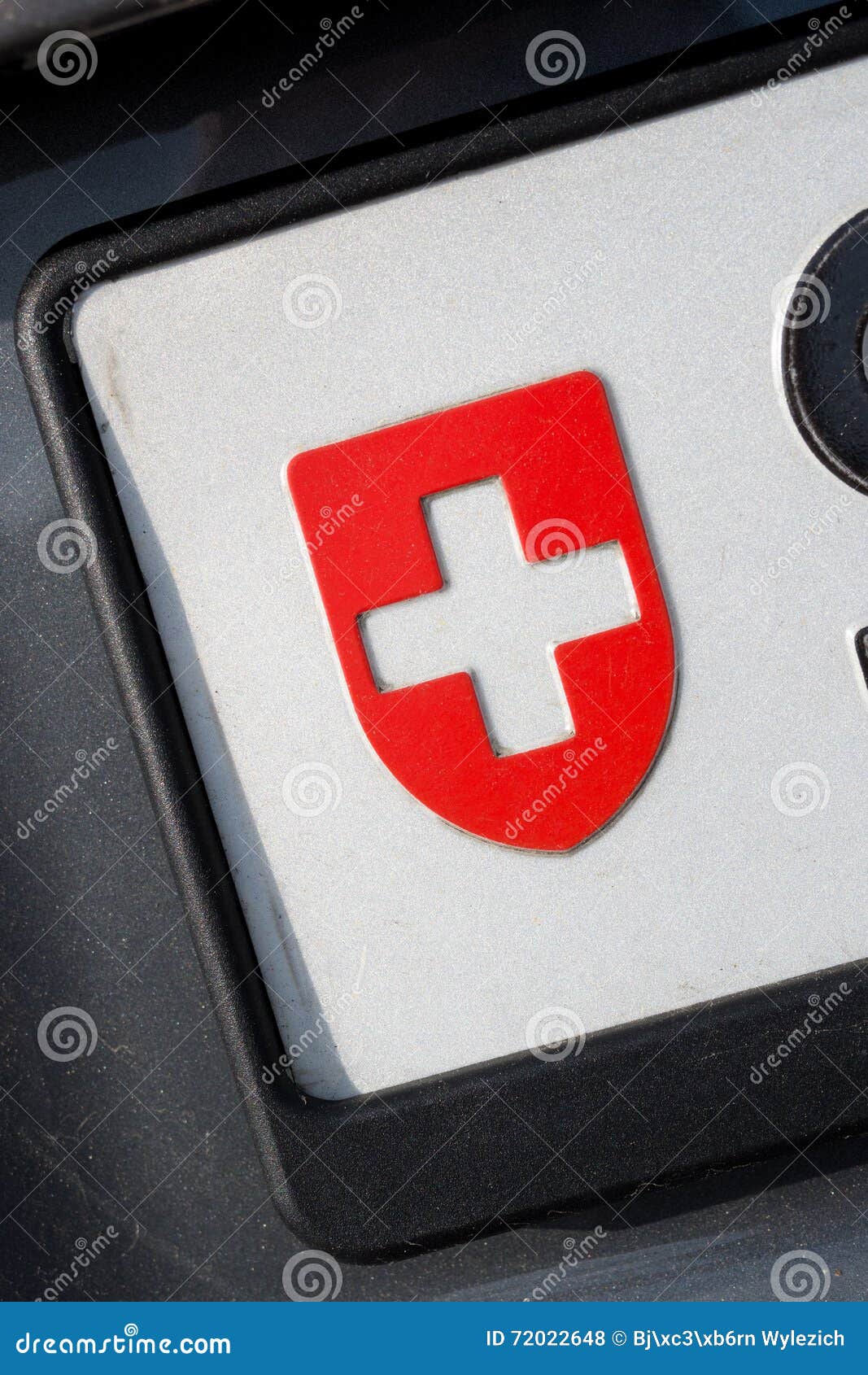 Plaque D'immatriculation Suisse Photo stock Image du switzerland