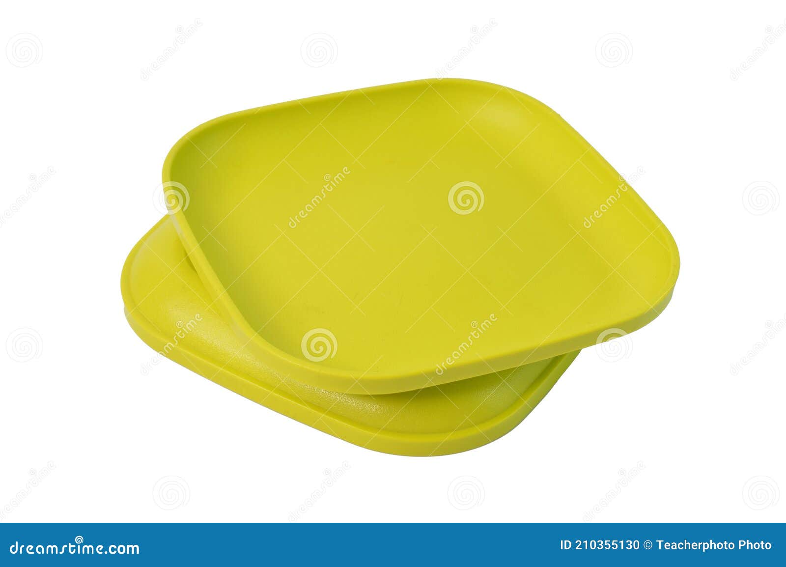 Plaques Vertes Sur Fond Blanc. Marque Tupperware Photo stock Image du