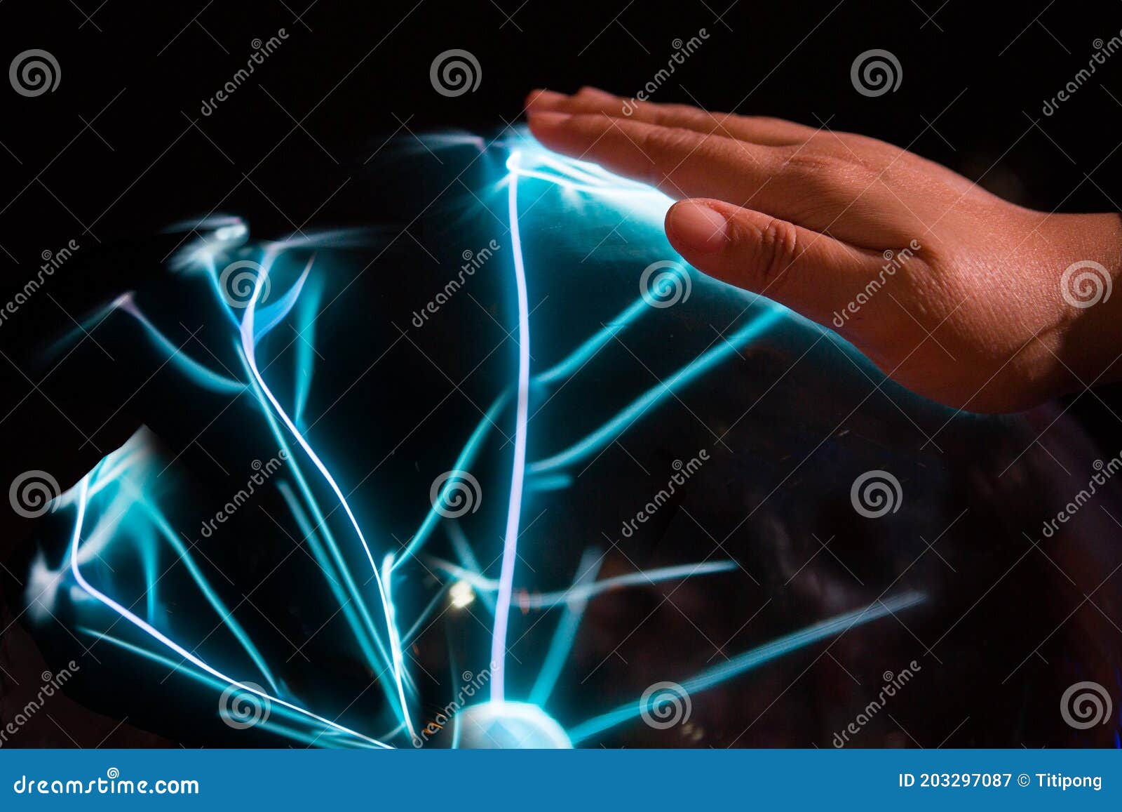 Plasma Ball Scientific Plasma Ball for Experiment Stock Image Image