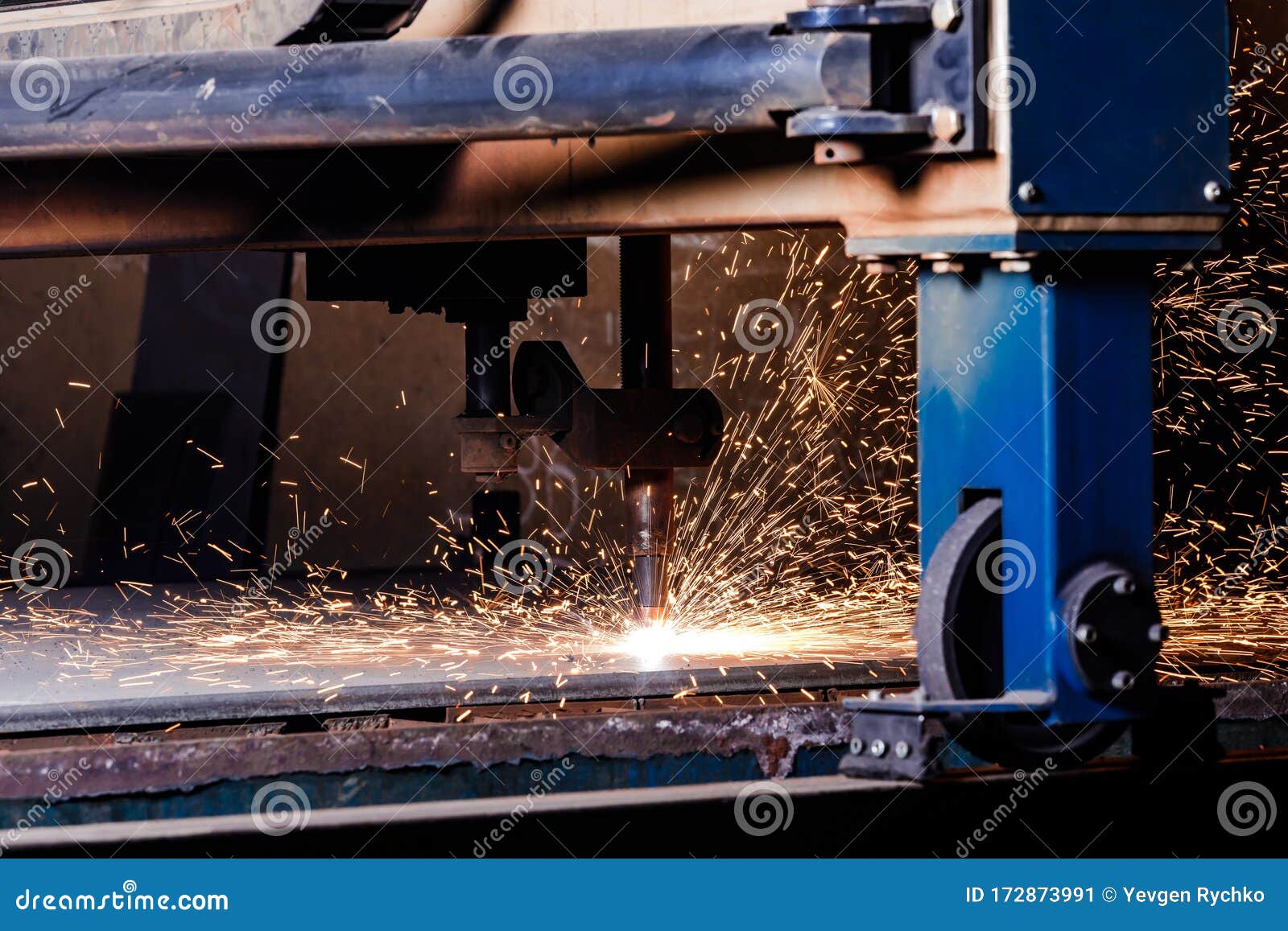 Plasma Cutting of Metal with a Cnc. Stock Image - Image of machining