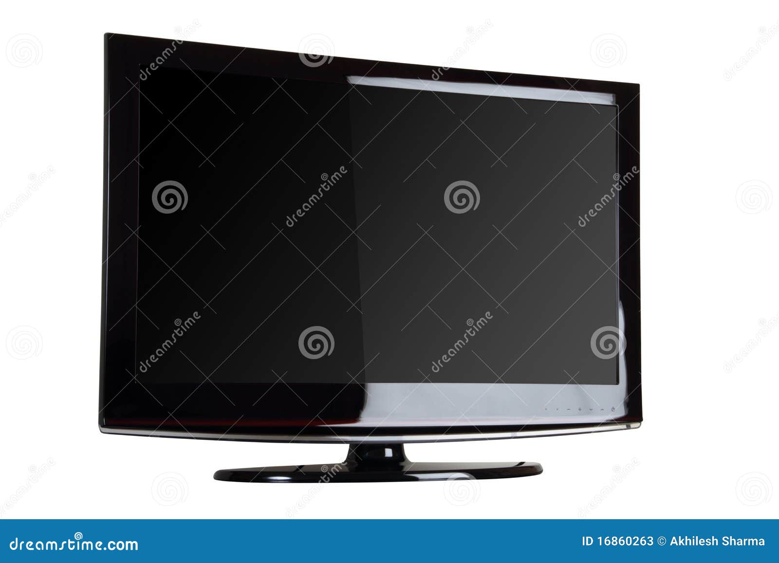 Plasma / LCD TV stock image. Image of computer, electronics 16860263