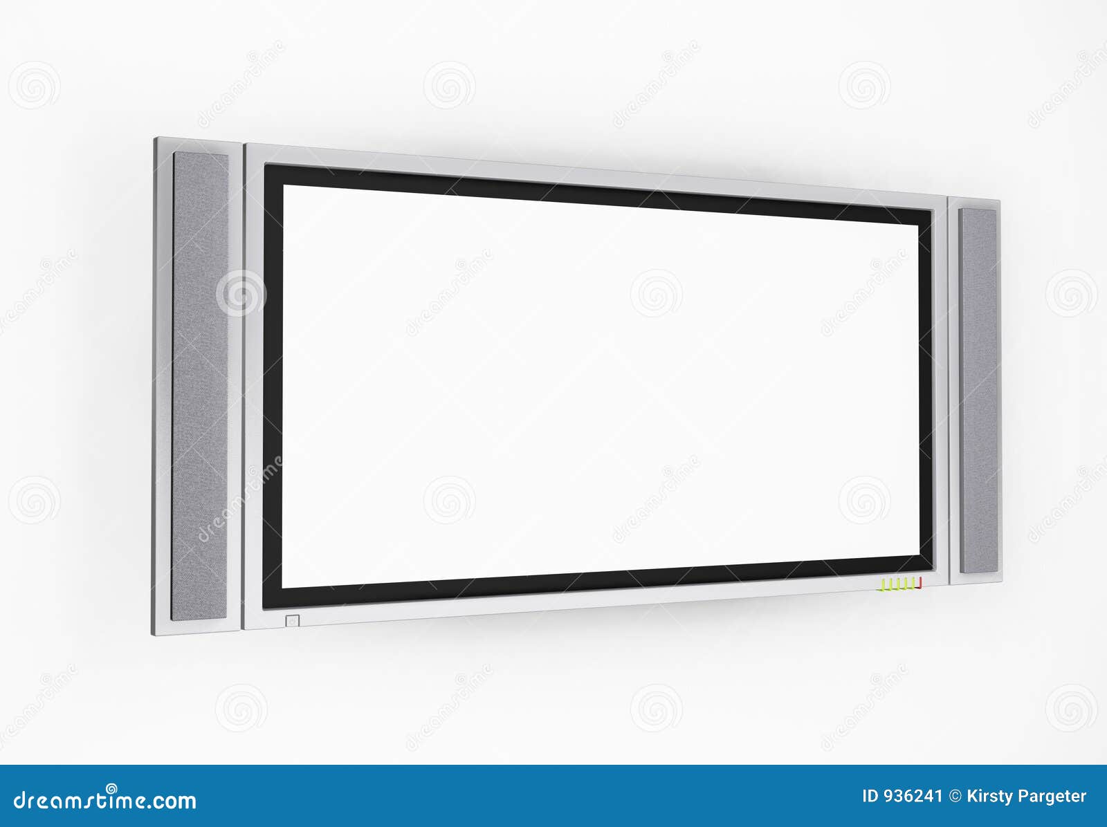 Plasma screen television stock illustration. Illustration of white - 936241