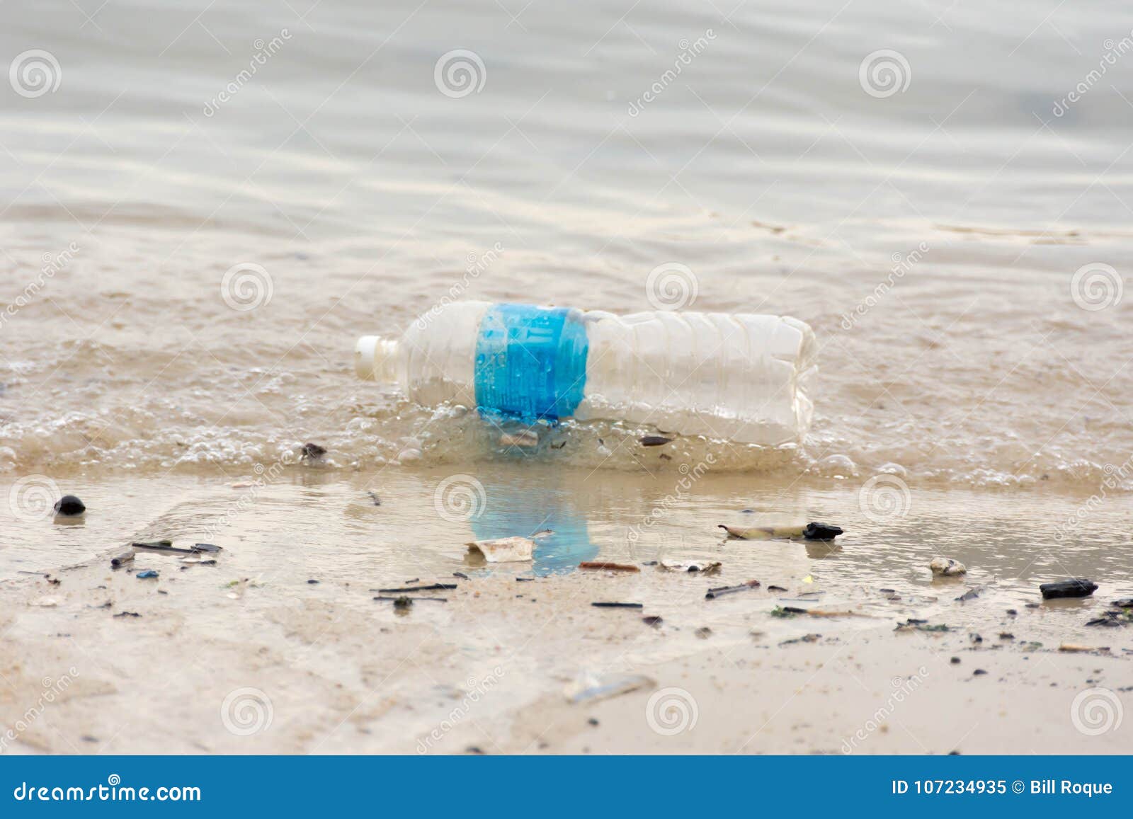 Plast- avfallavskräde på fjärden går förorena havet och enen. Plast- avfallavskräde på fjärden går förorena havet och miljön som skadar vattnet