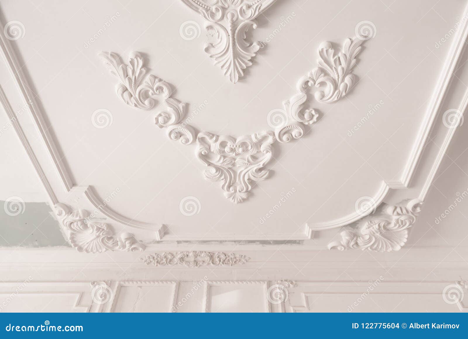 Plaster Molding In The Room Stock Photo Image Of Detail