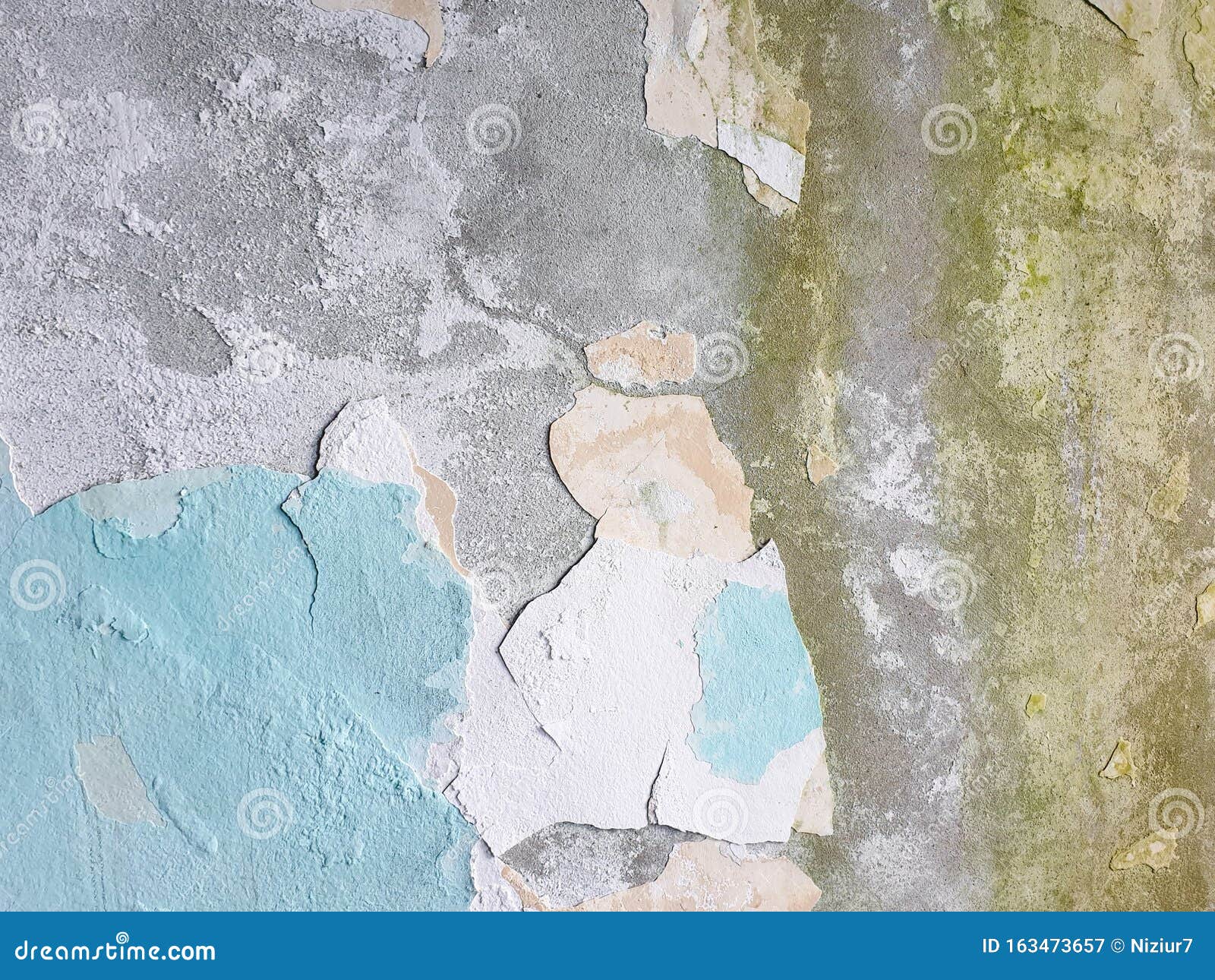 Plaster and Paint Falling Off the Wall Stock Image Image of cement