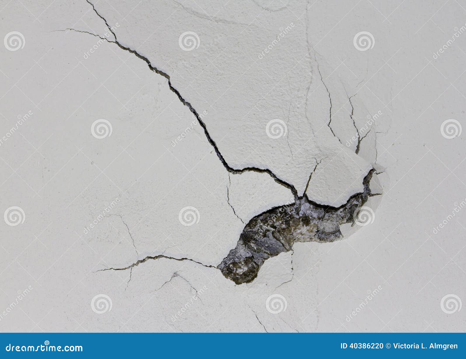 Plaster Wall Damage Stock Photo Image 40386220