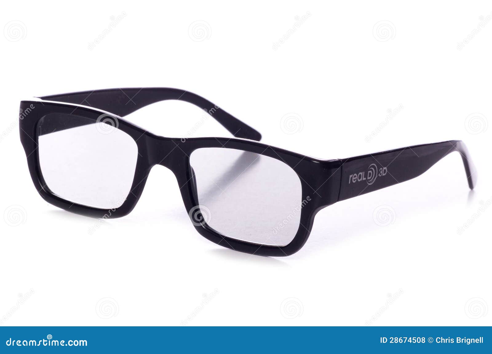 Plastic 3D Glasses Cutout Royalty Free Stock Photos - Image: 28674508