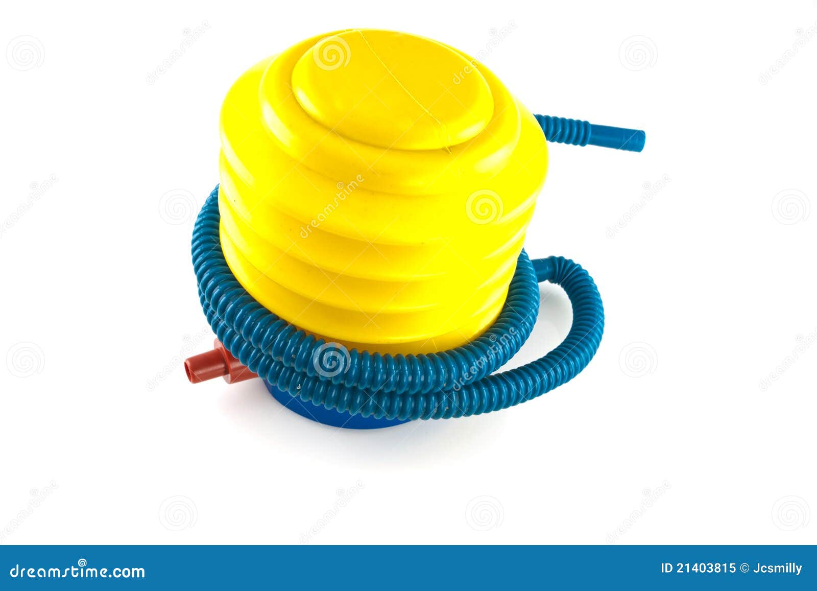 Plastic Air Pump Isolated on White Stock Image Image of amour