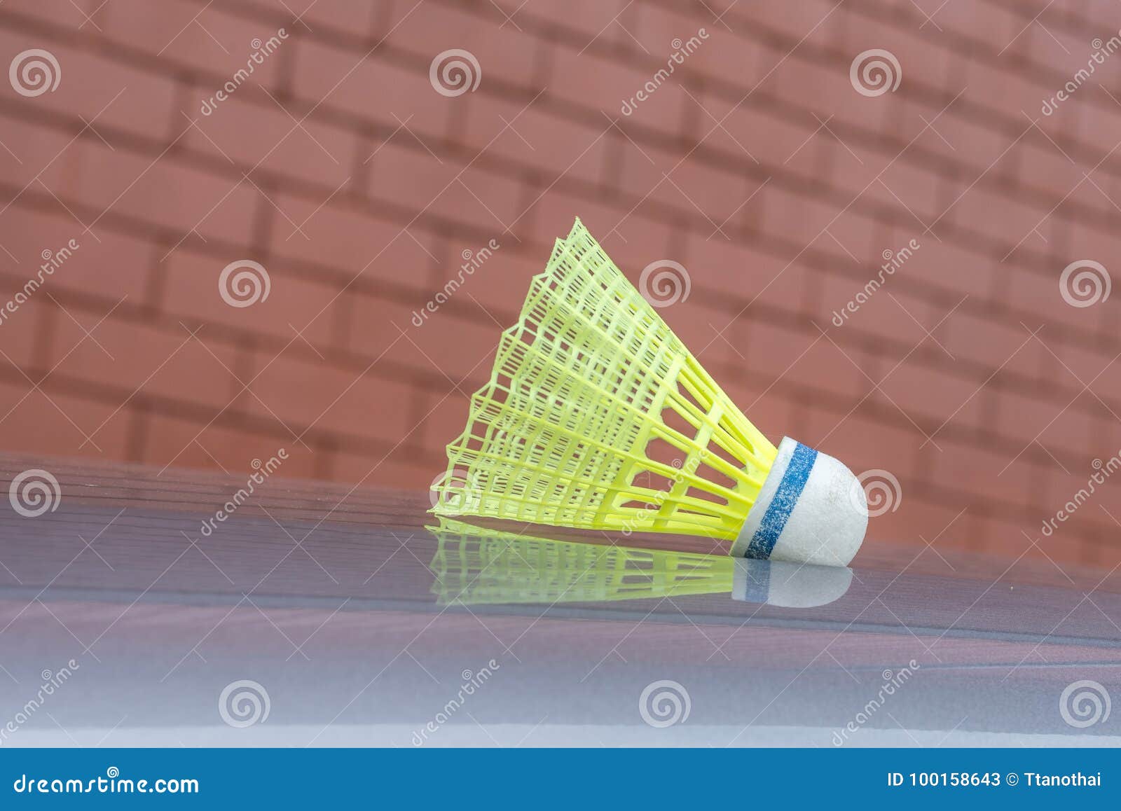 Plastic Badminton Shuttlecock Outdoor Court Stock Image Image of