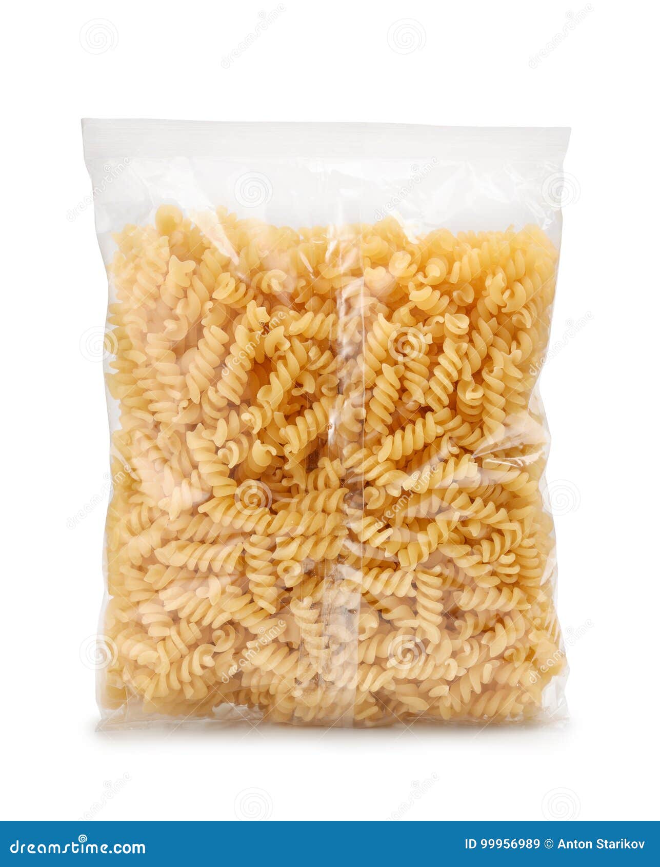 Download Plastic Bag Of Fusilli Pasta Stock Image Image Of Traditional Pack 99956989 Yellowimages Mockups